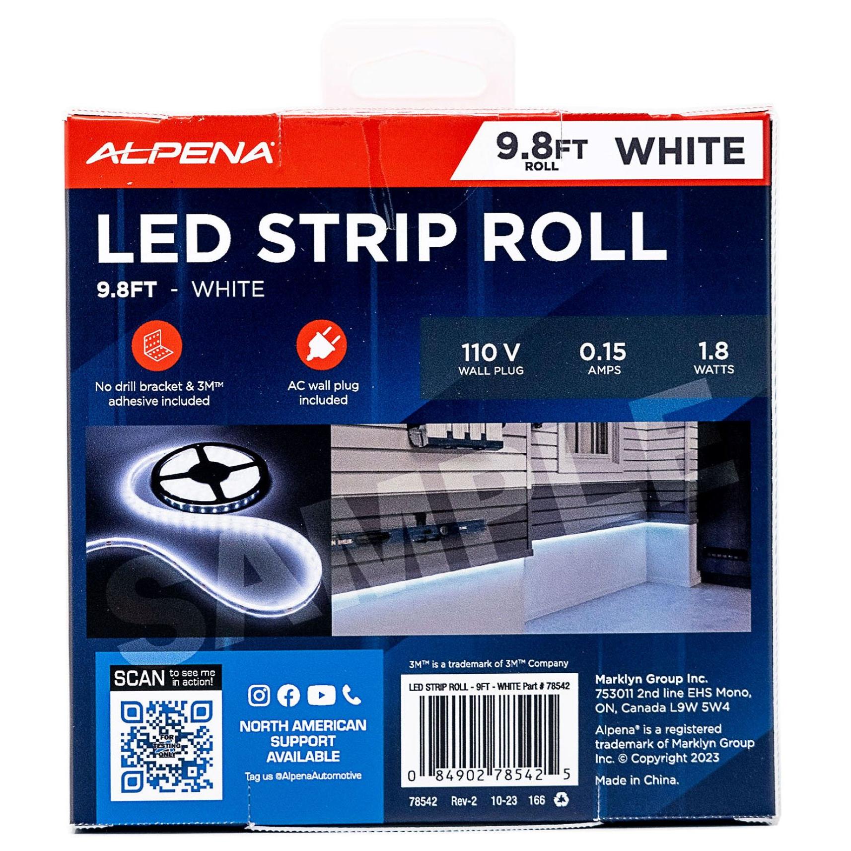 Alpena White Max 9.8ft Light Strip Roll | AutoZone