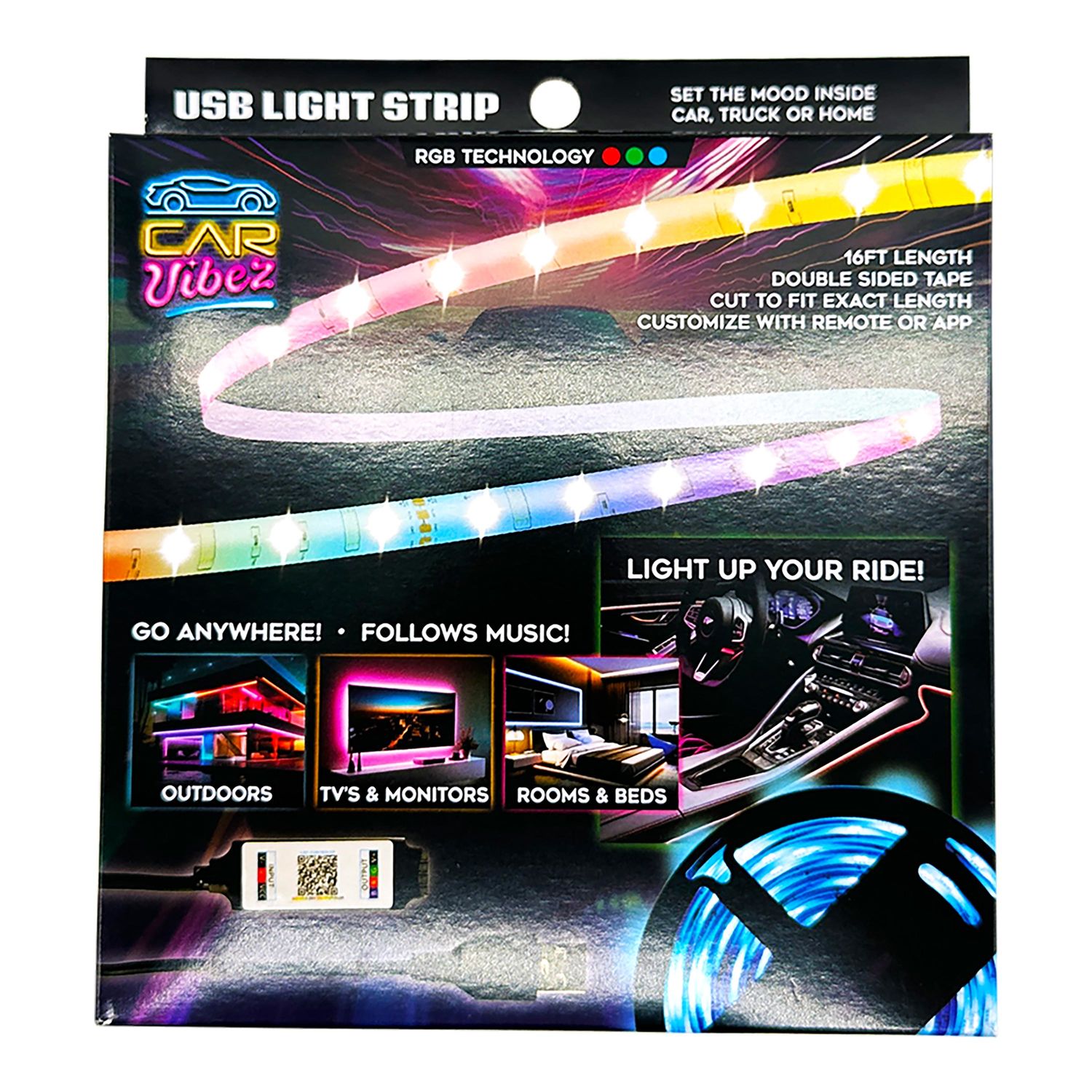 Car Vibez Interior Strip Lighting 24338AZ | AutoZone