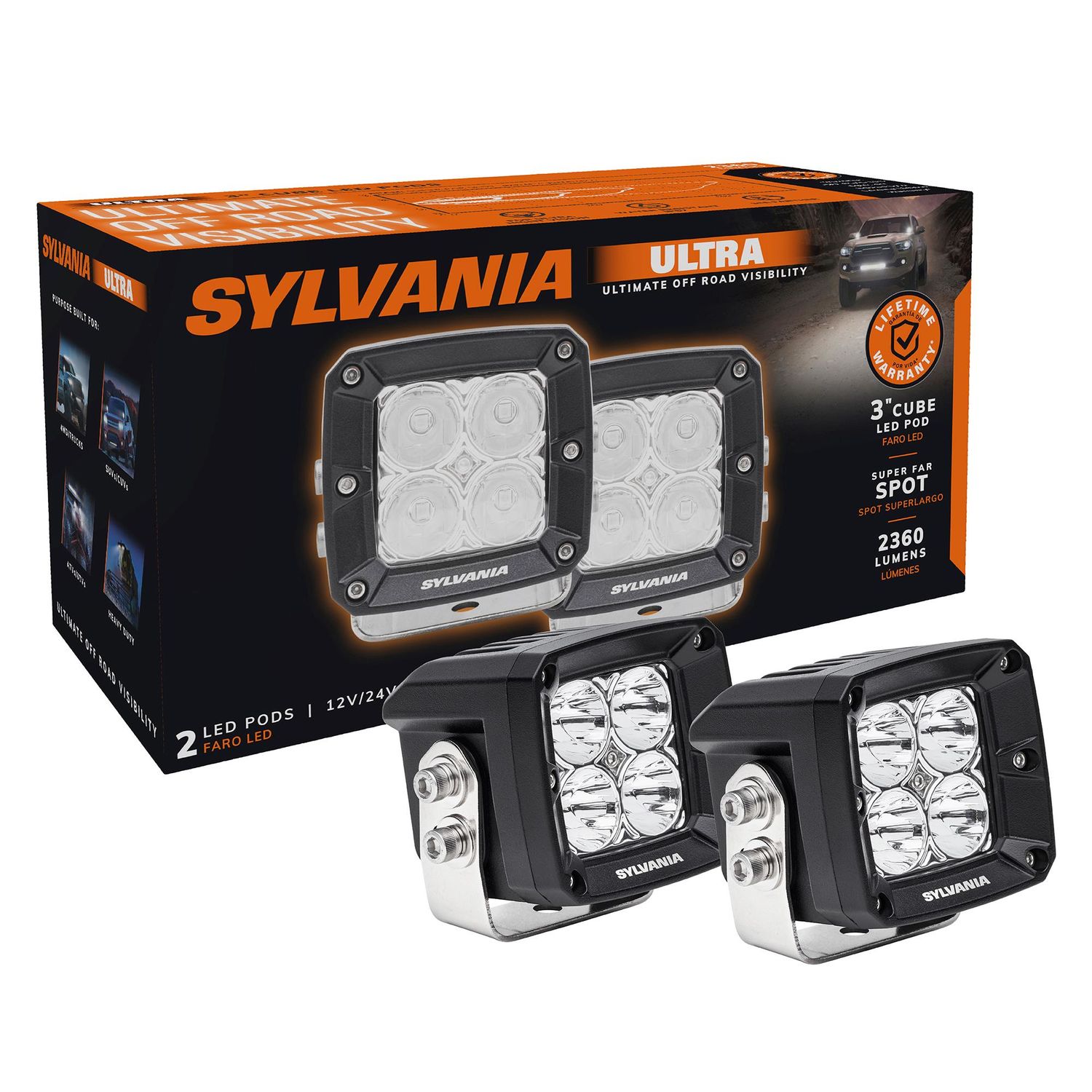 Sylvania Basic Off-Road Light ULCUBE3INSP2 | AutoZone