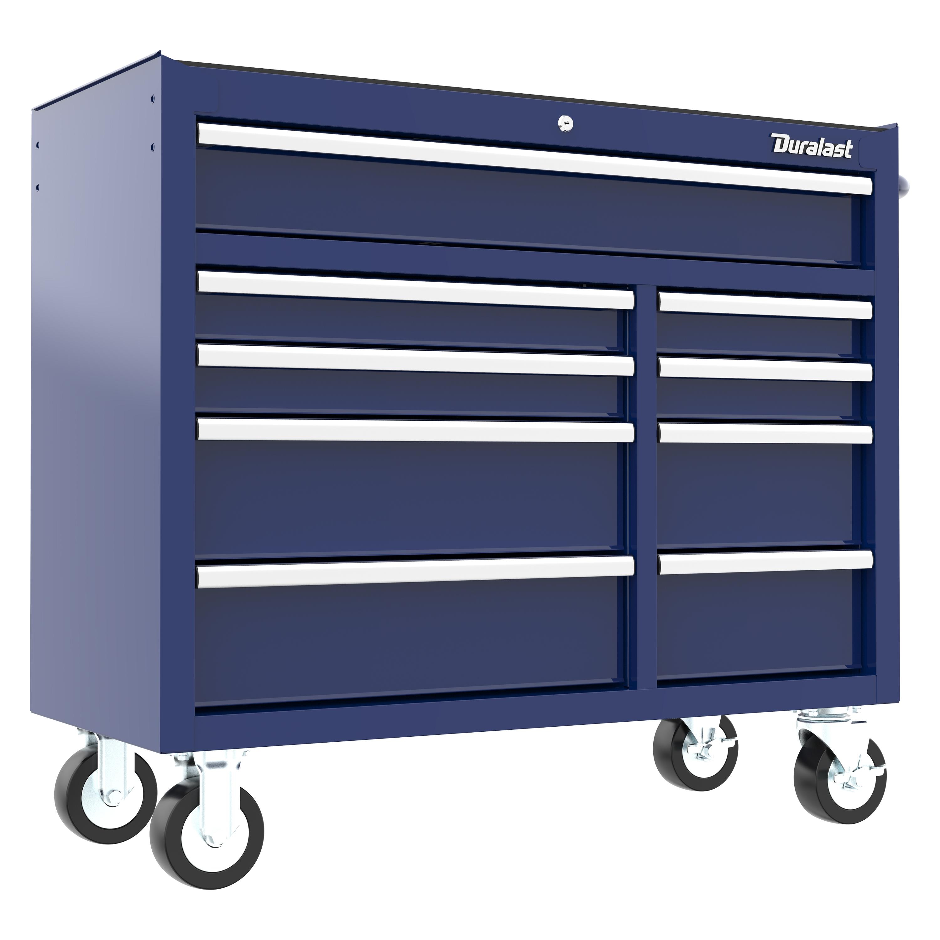 Duralast 46in Blue 9 Drawer Tool Cabinet | AutoZone