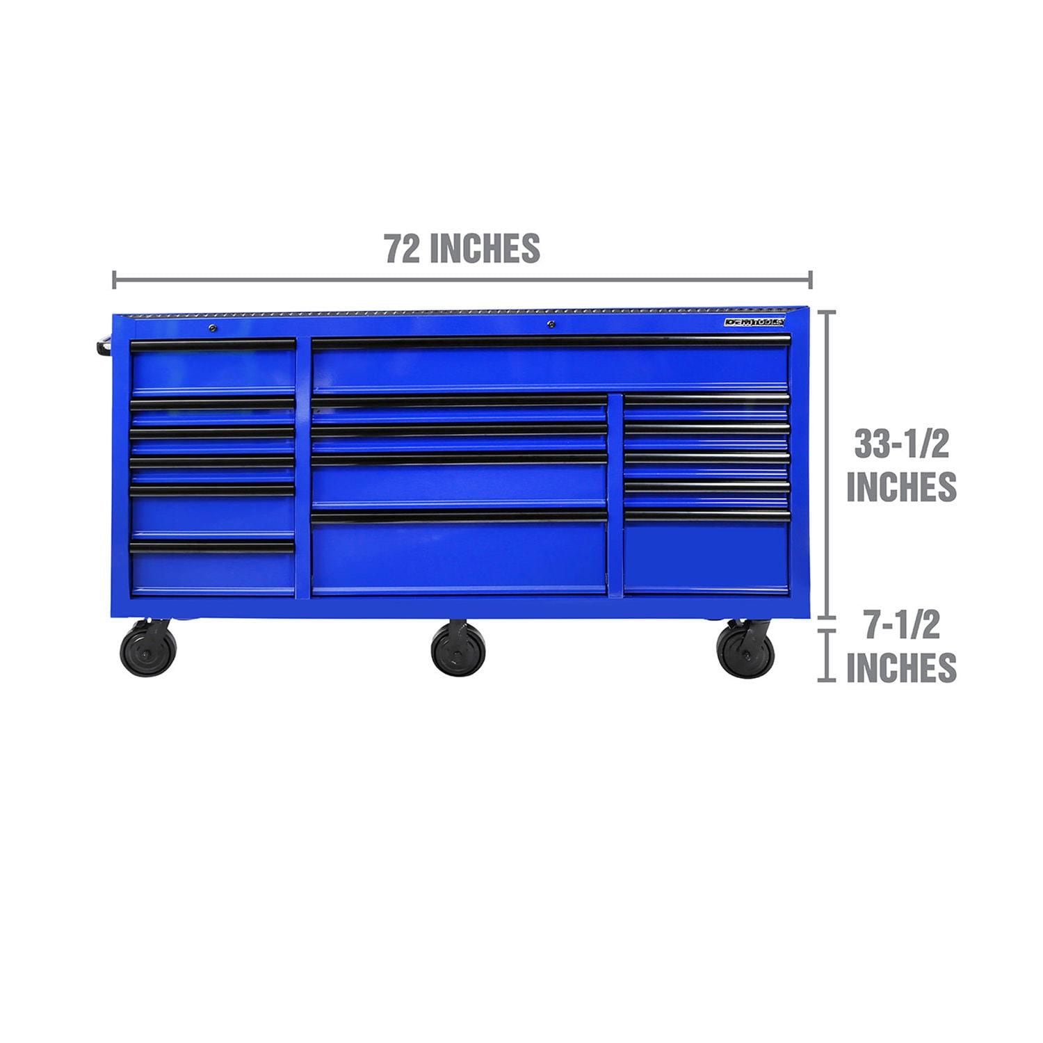 OEMTOOLS 72in 16 Drawer Blue Tool Cabinet | AutoZone