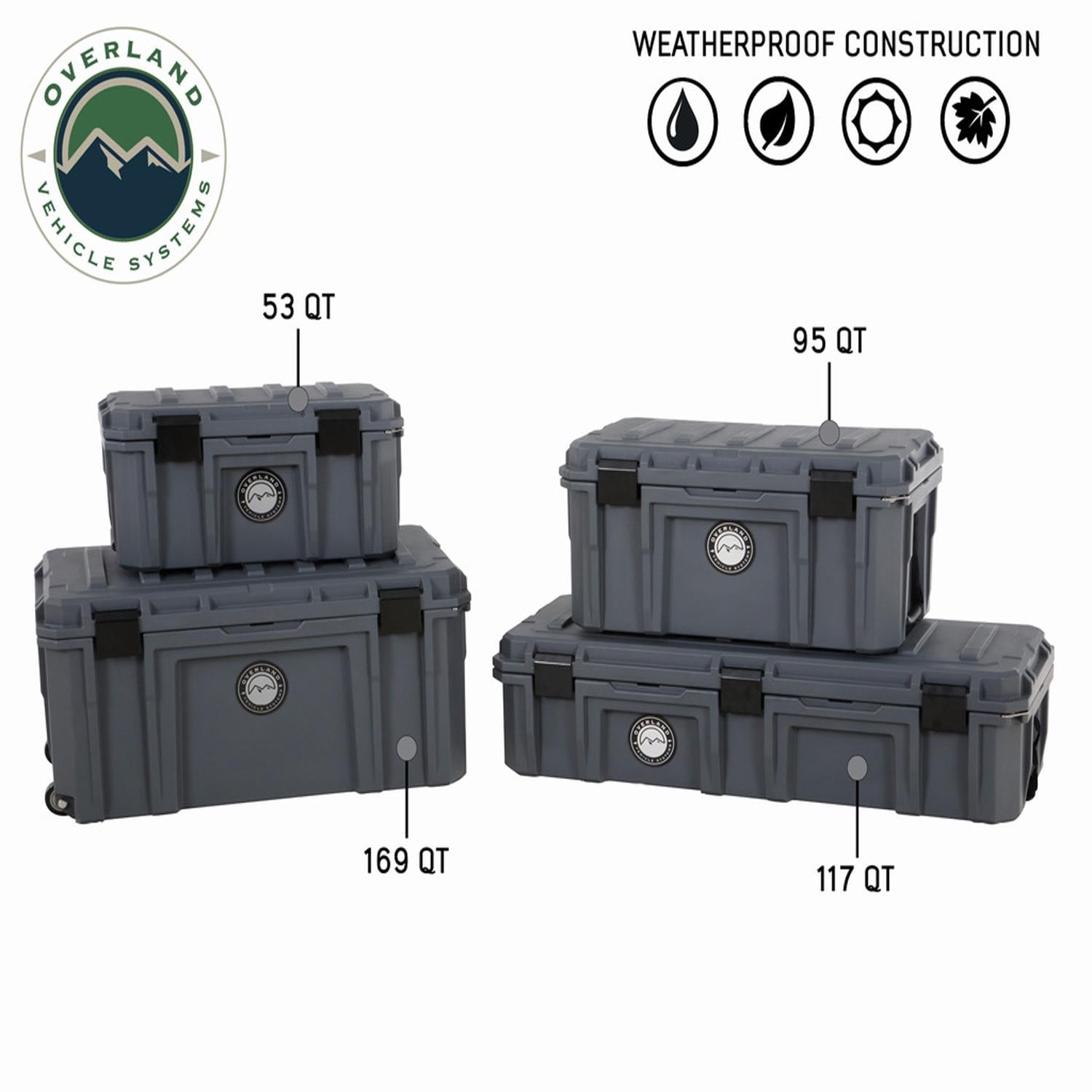 Overland Vehicle Systems 95Qt 18.31in Lenght x 31.10in Wide x