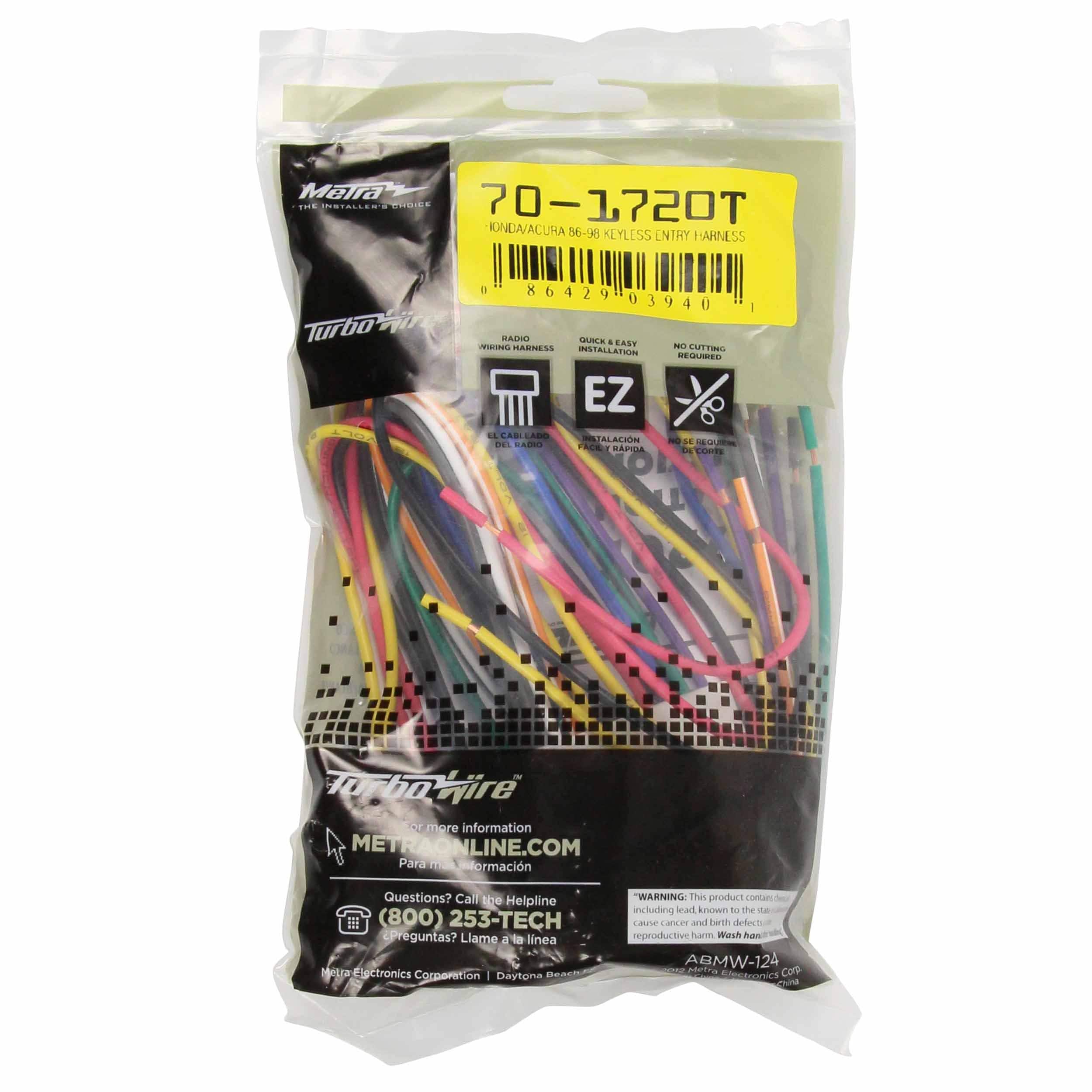 Metra Stereo Wiring Harness 70-1720T | AutoZone