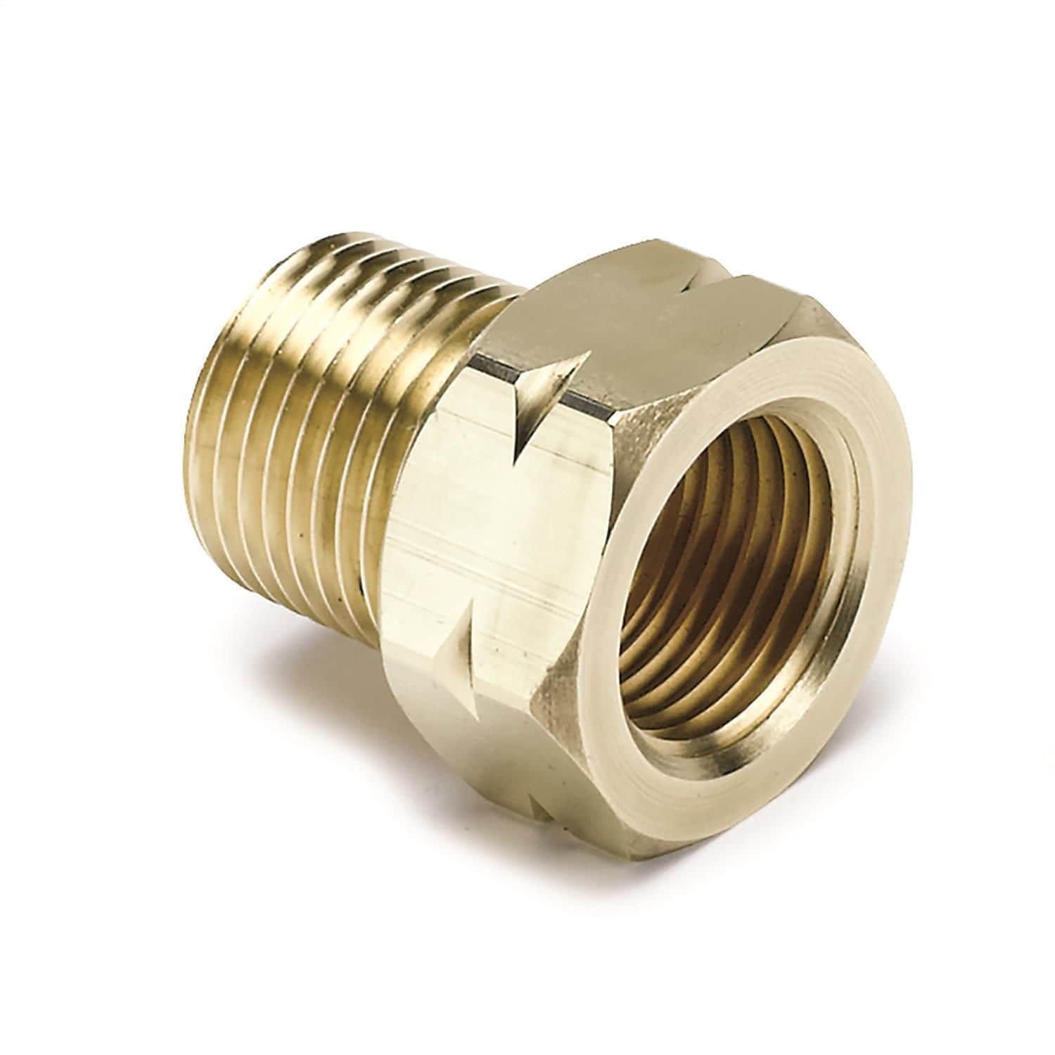 AutoMeter 3/8in NPT Male Mechanical Brass Fitting Gauge Adapter for Chevrolet S10