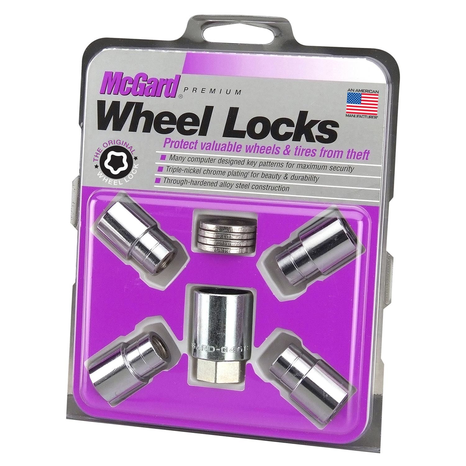 McGard M12 X 1.25 Thread Shank Wheel Lock Set 4 Piece | AutoZone