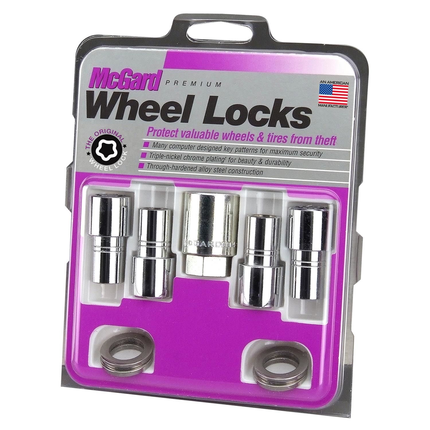 McGard 22142 7/16 - 20in Thread Shank Wheel Lock Set 4 Piece