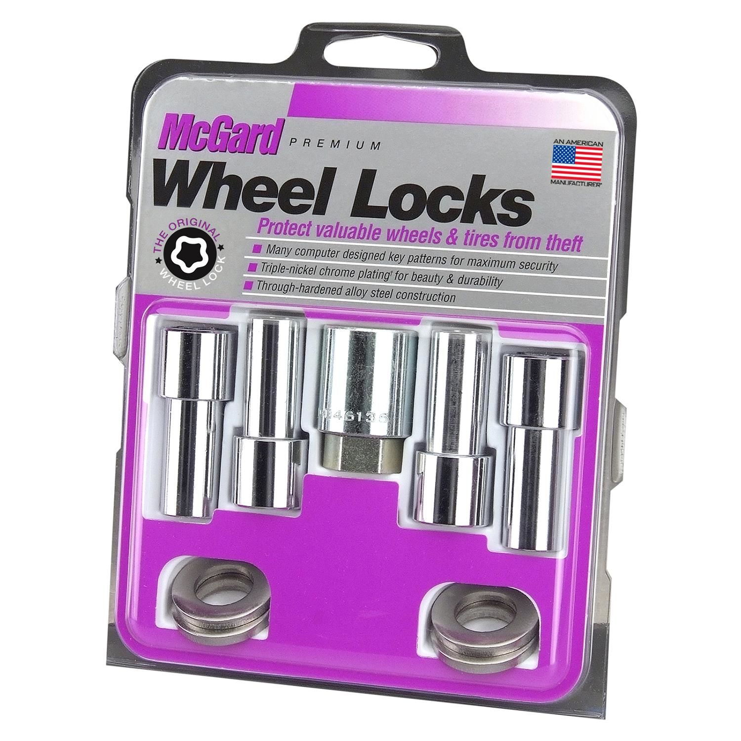 McGard 23185 M12 X 1.5 Thread Shank Wheel Lock Set 4 Piece | AutoZone