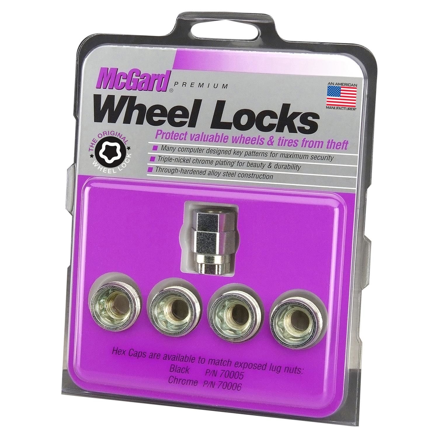 McGard Wheel Lock Key Locking Lug Nuts 5 Piece 24010 | AutoZone