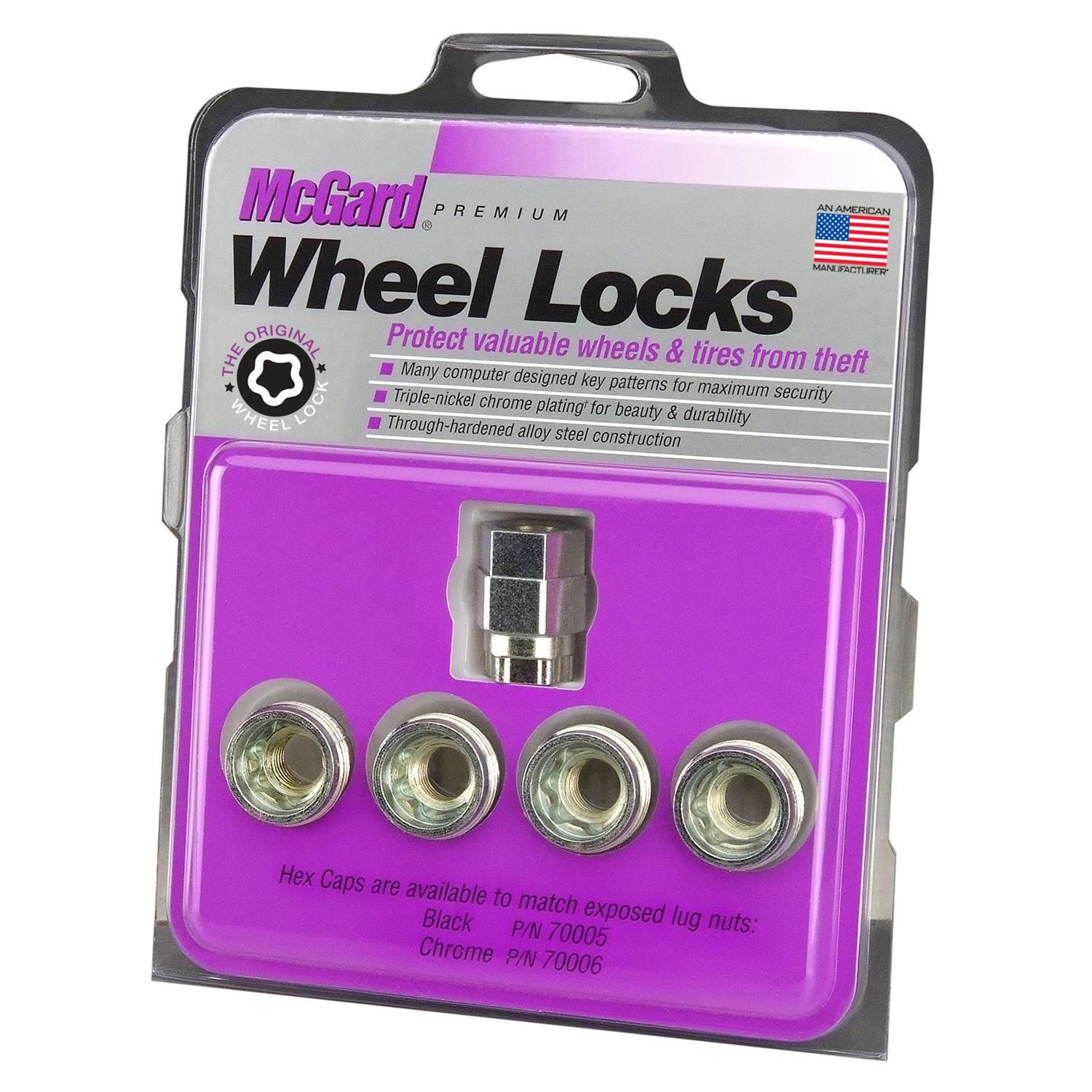 McGard Wheel Lock Key Locking Lug Nuts 5 Piece 24012 | AutoZone