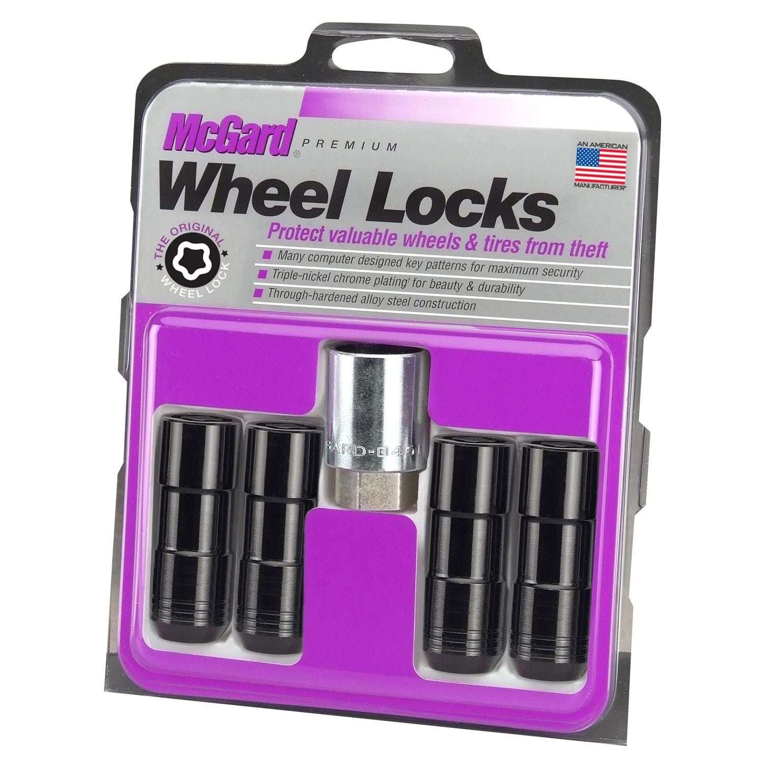 McGard Wheel Lock Key Locking Lug Nuts 5 Piece 24144 | AutoZone