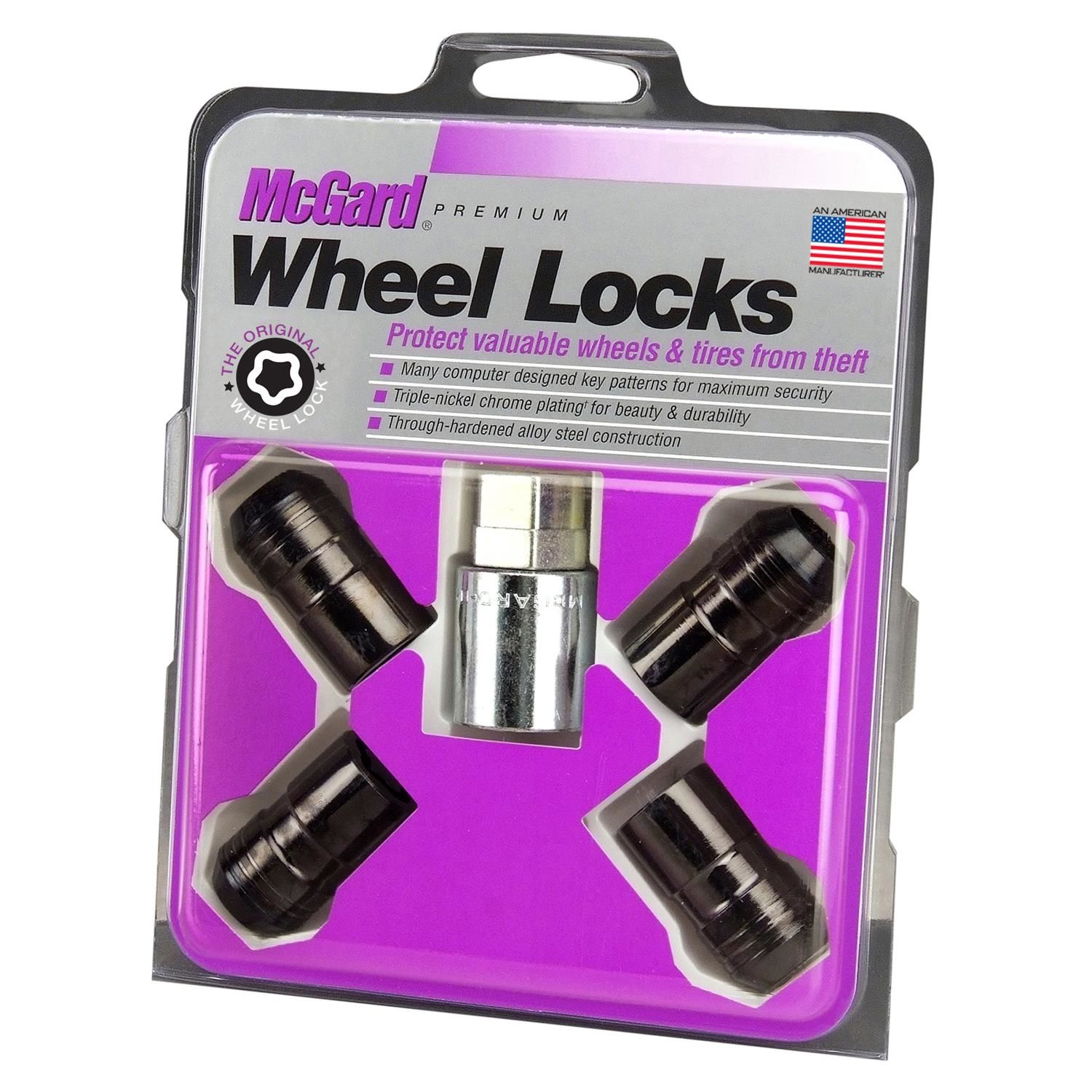 McGard Wheel Locks 24216 M14x1.5 ロックナット McGard Wheel Lock Key Locking Lug Nuts 5 Piece 24216 | AutoZone
