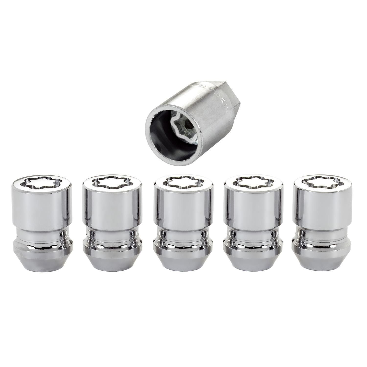 McGard M12 X 1.25 Thread Cone Wheel Lock Set 5 Piece for Jeep Wrangler
