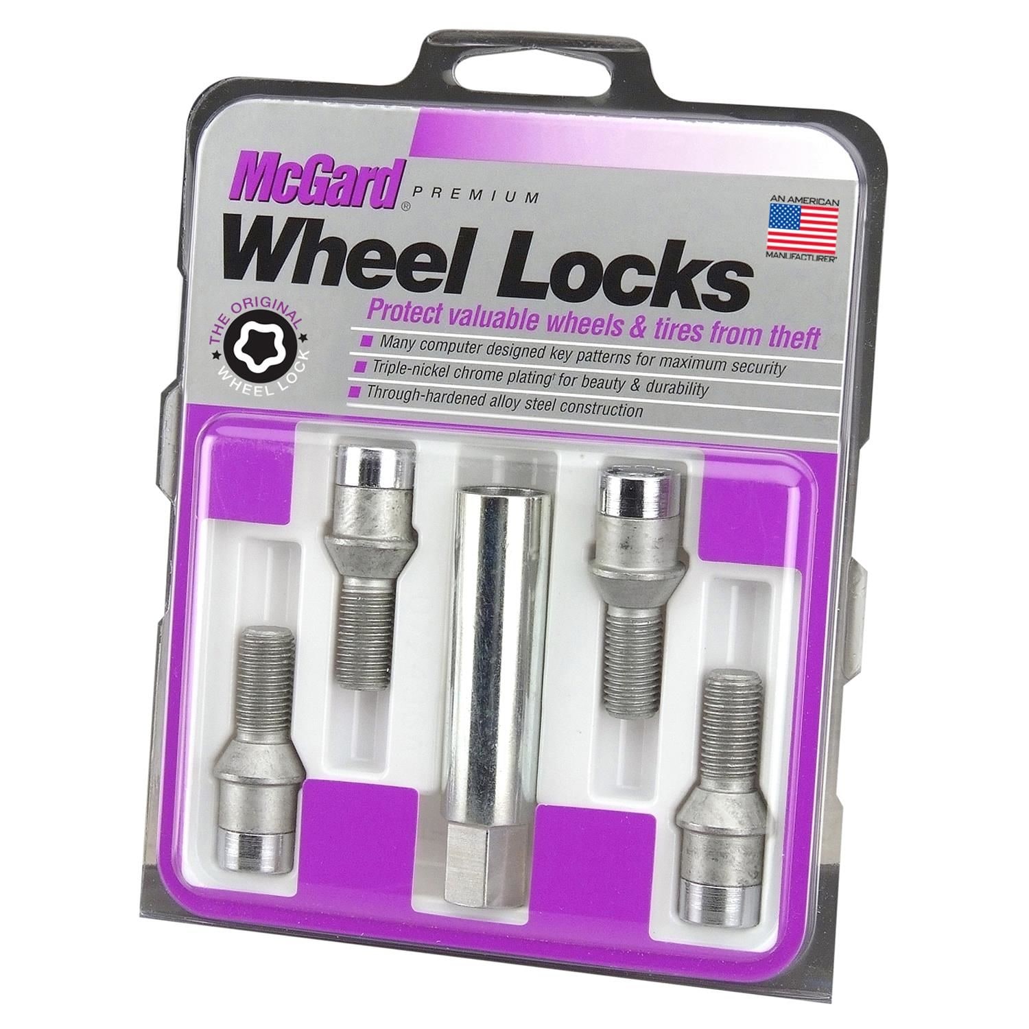 McGard 27200 M14 X 1.50 Thread Cone Wheel Lock Set 4 Piece | AutoZone