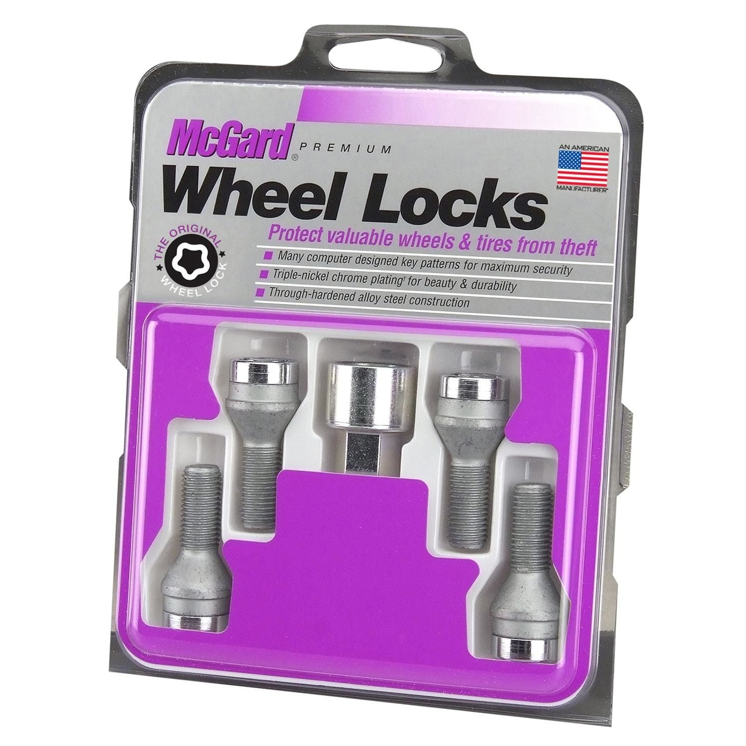 McGard Wheel Lock Key Locking Lug Nuts 5 Piece 27226 | AutoZone