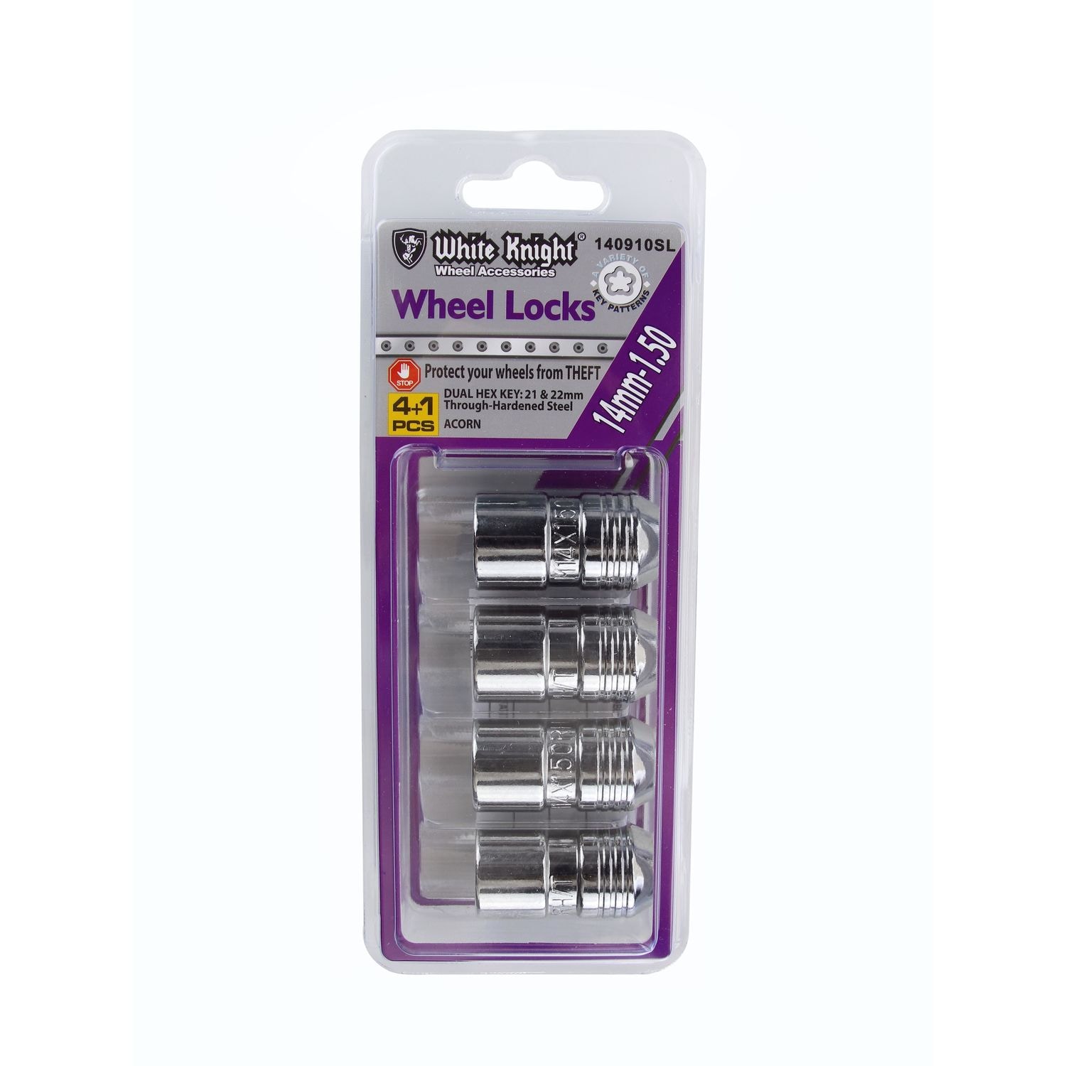 White Knight Wheel Lock Set 140910SL | AutoZone
