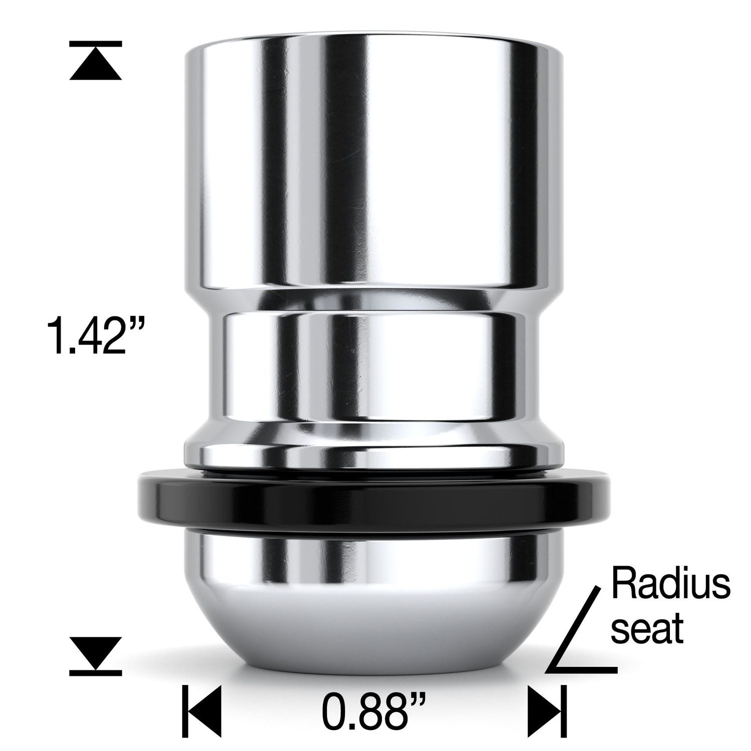White Knight Wheel Lock Set 401907WR for Hyundai Elantra
