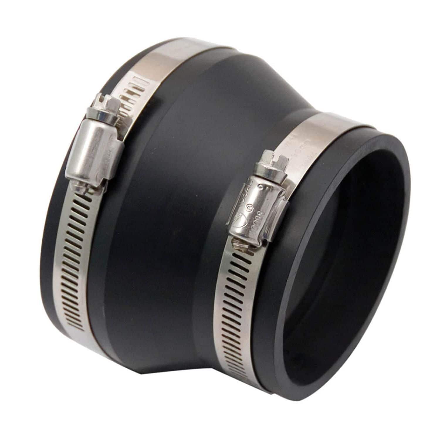 Spectre Black 4in X 3in Air Intake Tube Reducer Coupler | AutoZone