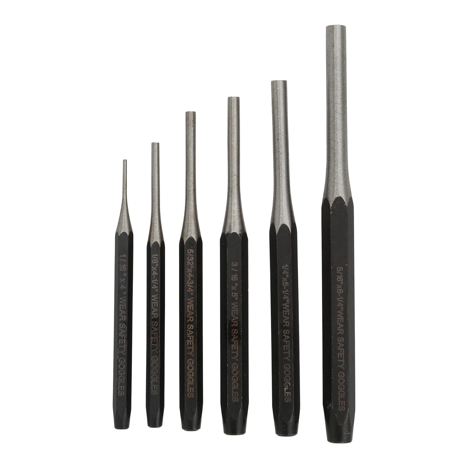 Great Neck SureBilt Pin Punch Set 6 Piece | AutoZone