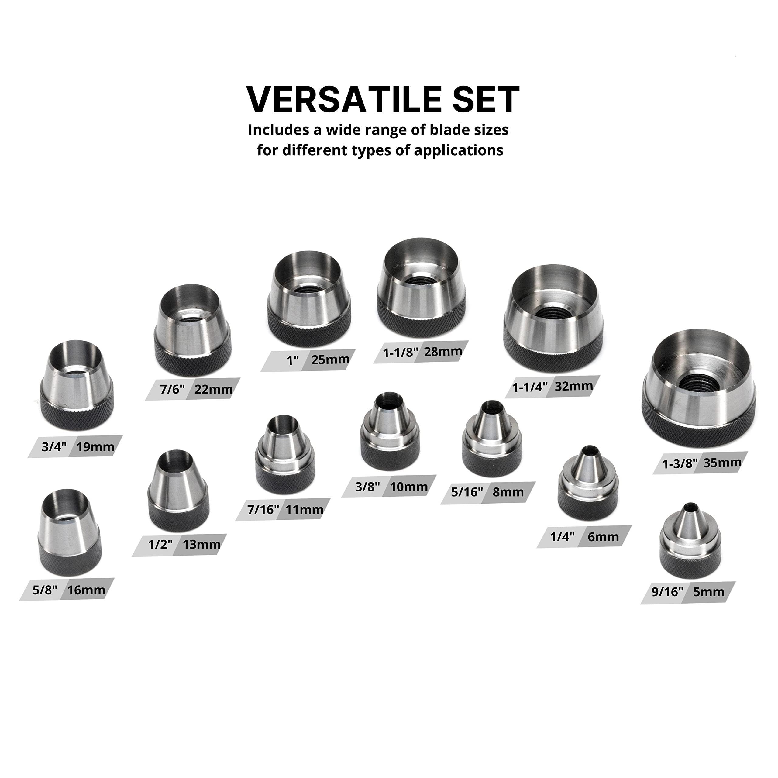 NEIKO 3/16in-1-3/8in and 5-35mm, SAE and Metric, Interchangeable