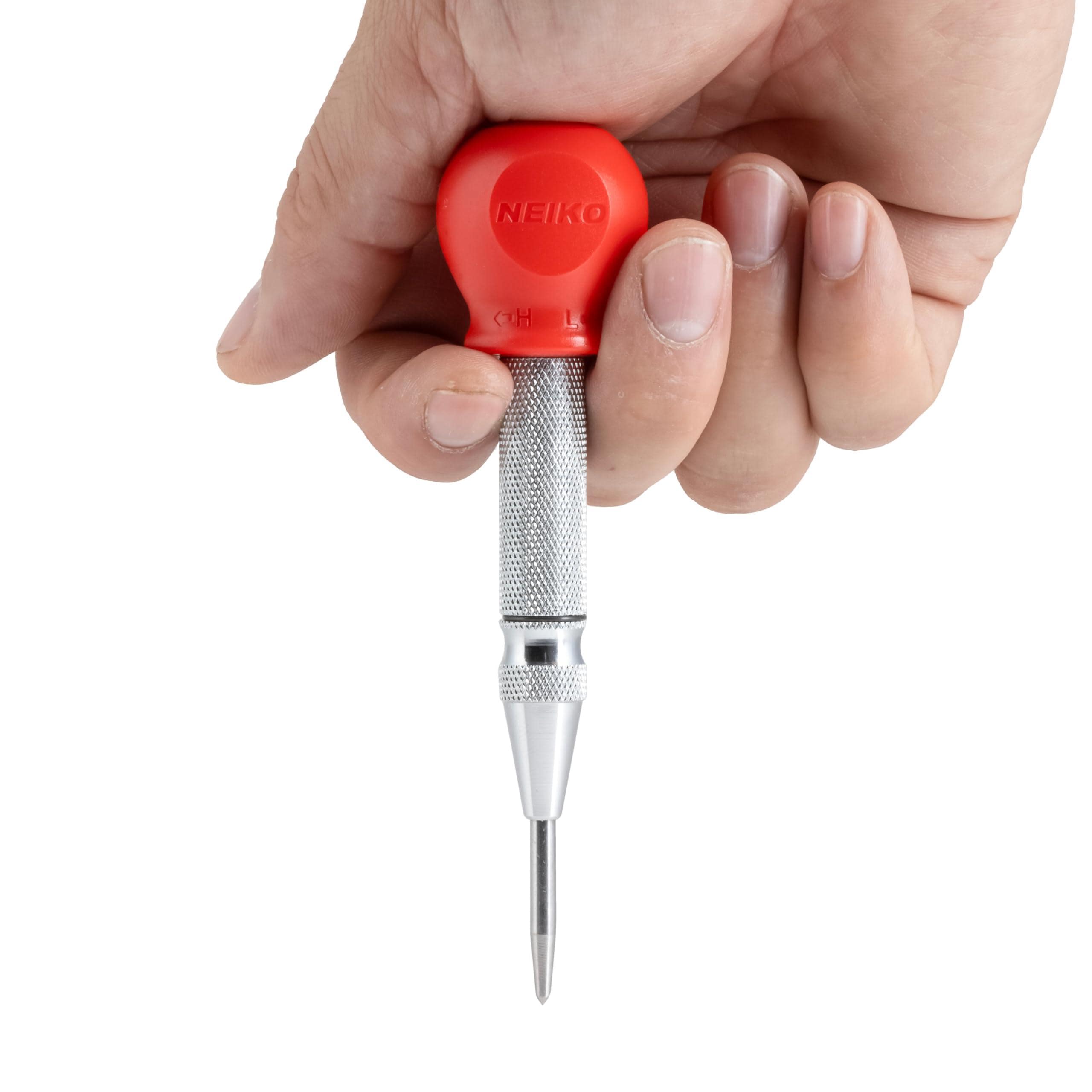 NEIKO 5in Automatic Center Punch for Metal, Adjustable Impact
