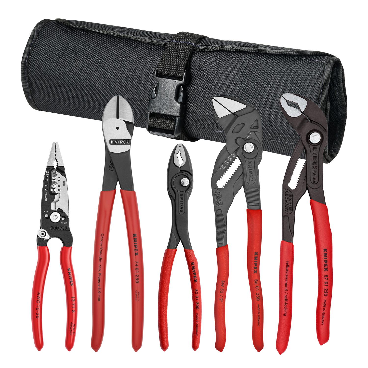 KNIPEX Core Pliers Set in Tool Roll 5 Piece | AutoZone