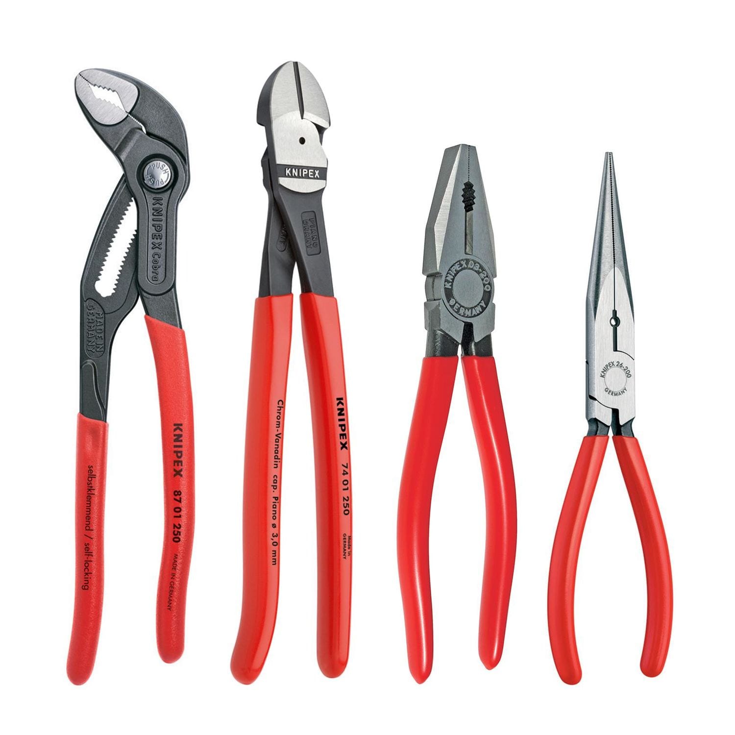 38●PP-「P」 25RP3 6/77 4枚セット KM0227-8 Knipex Auto Pliers Set 4 Piece | AutoZone