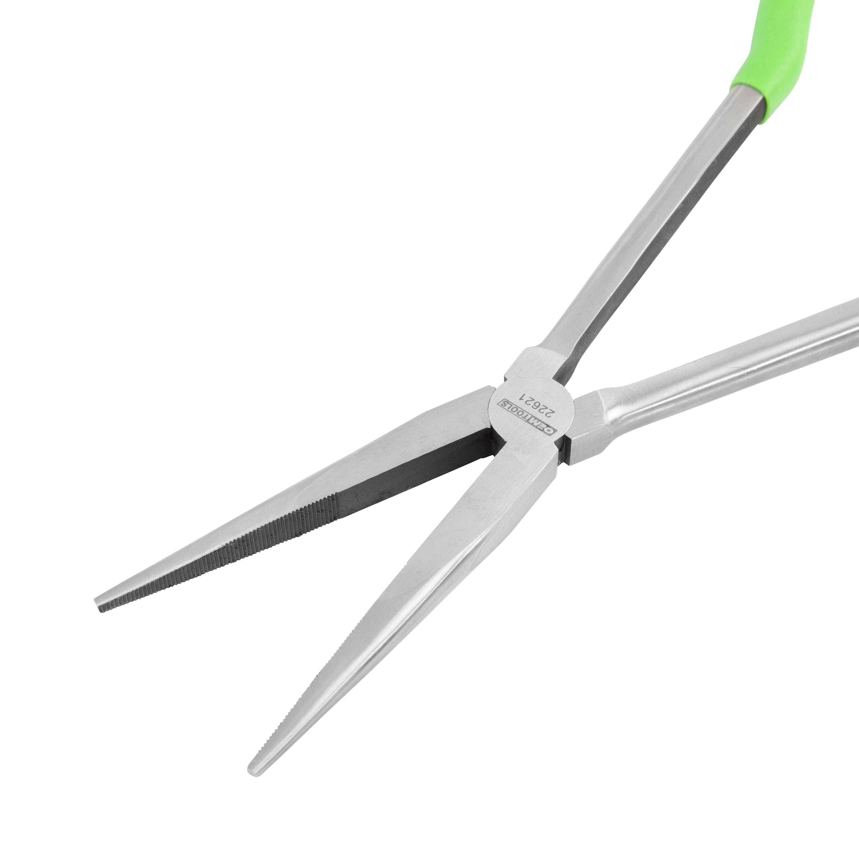 OEMTOOLS 11in Long Straight Reach Nose Pliers | AutoZone
