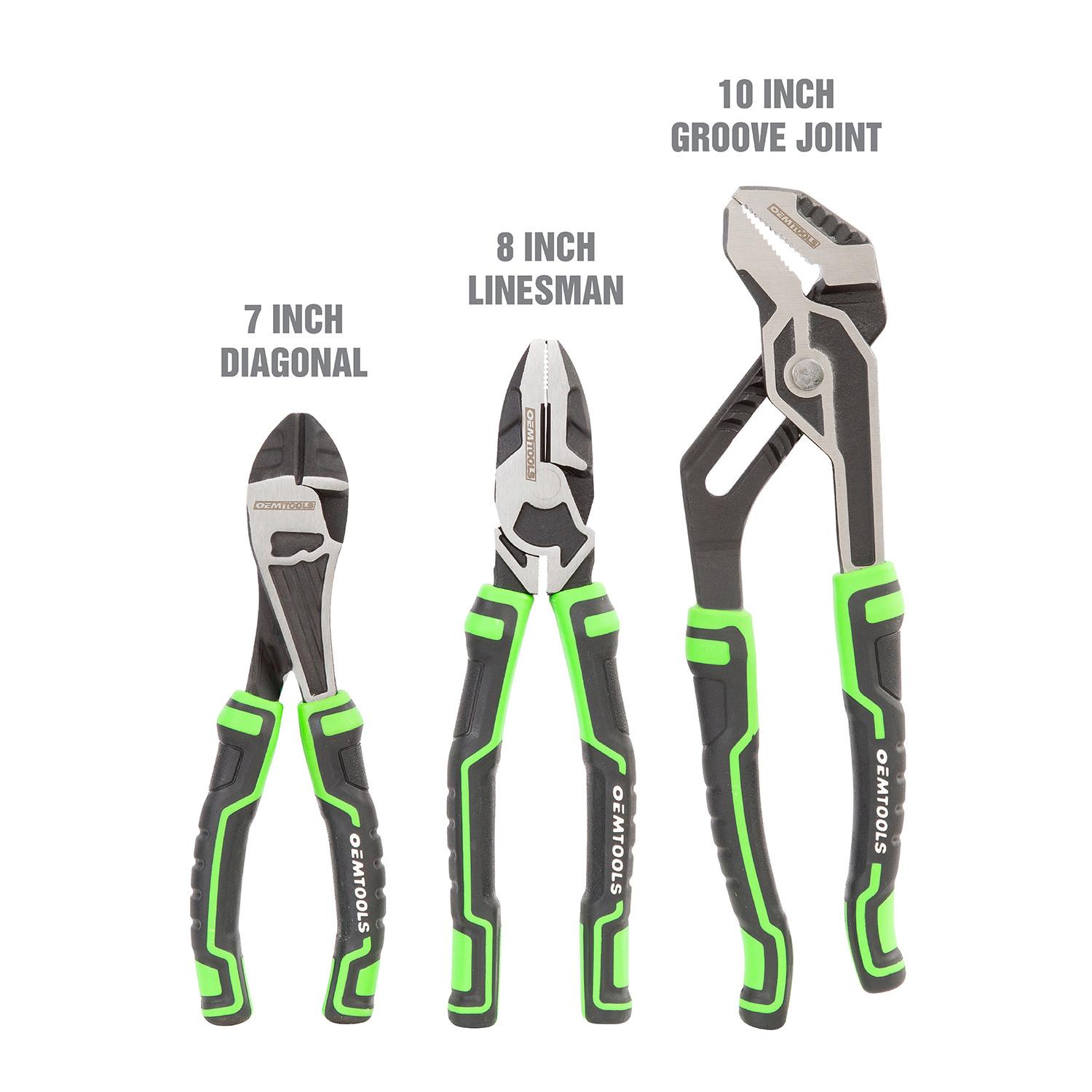 OEMTOOLS Mechanic's Pliers Set 3 Piece | AutoZone