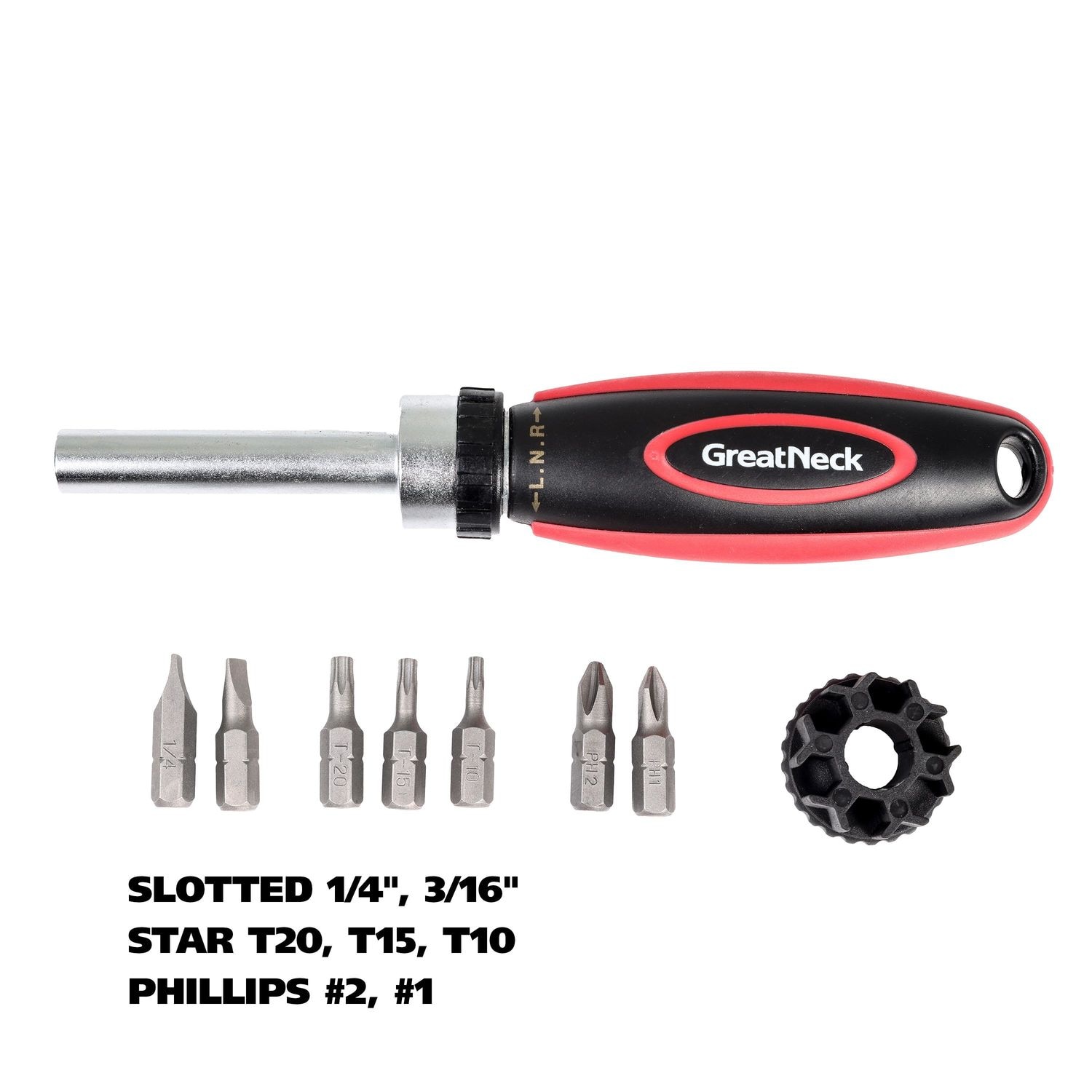 Great Neck Multi-Bit Ratcheting Screwdriver 7 Piece | AutoZone