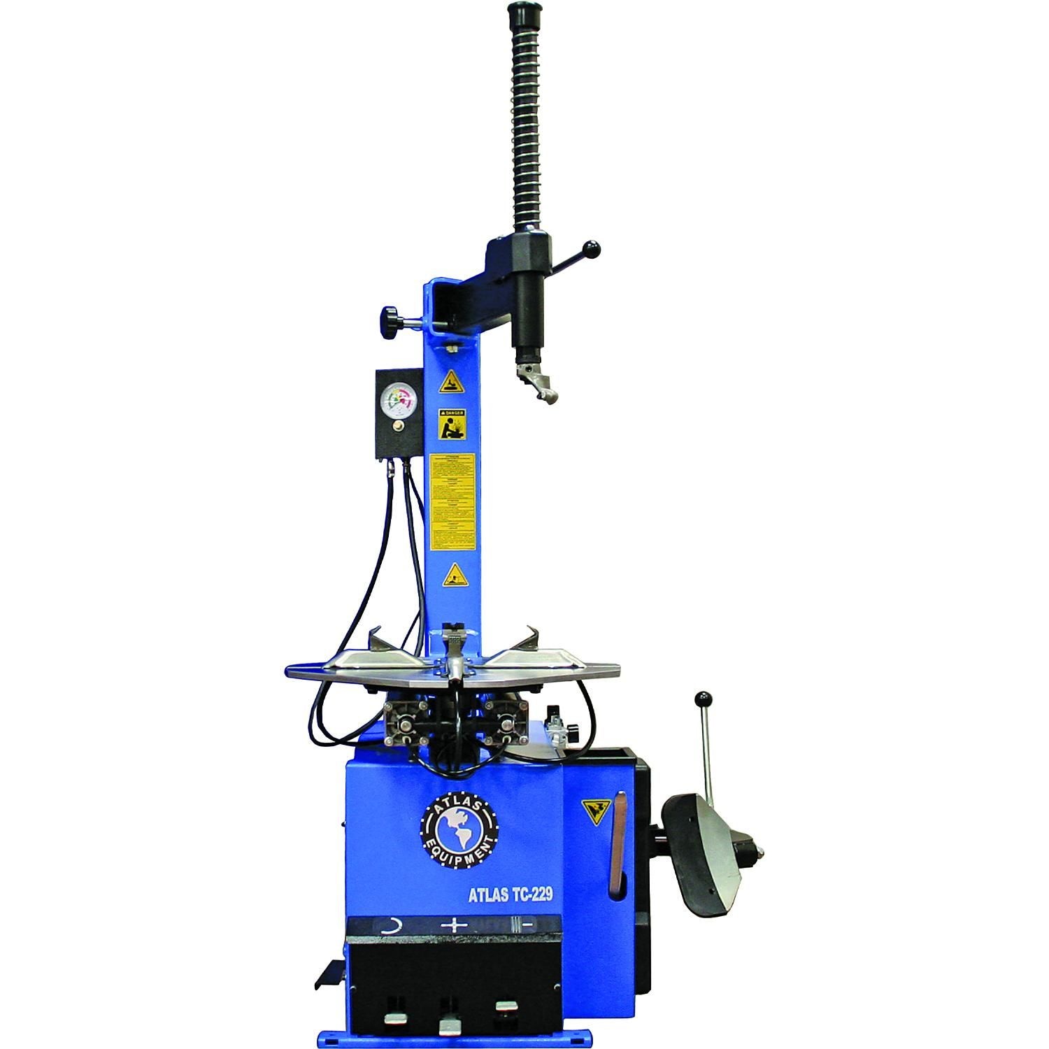 Atlas Electric and Air Rim-Clamp Tire Changer with Beadbalster