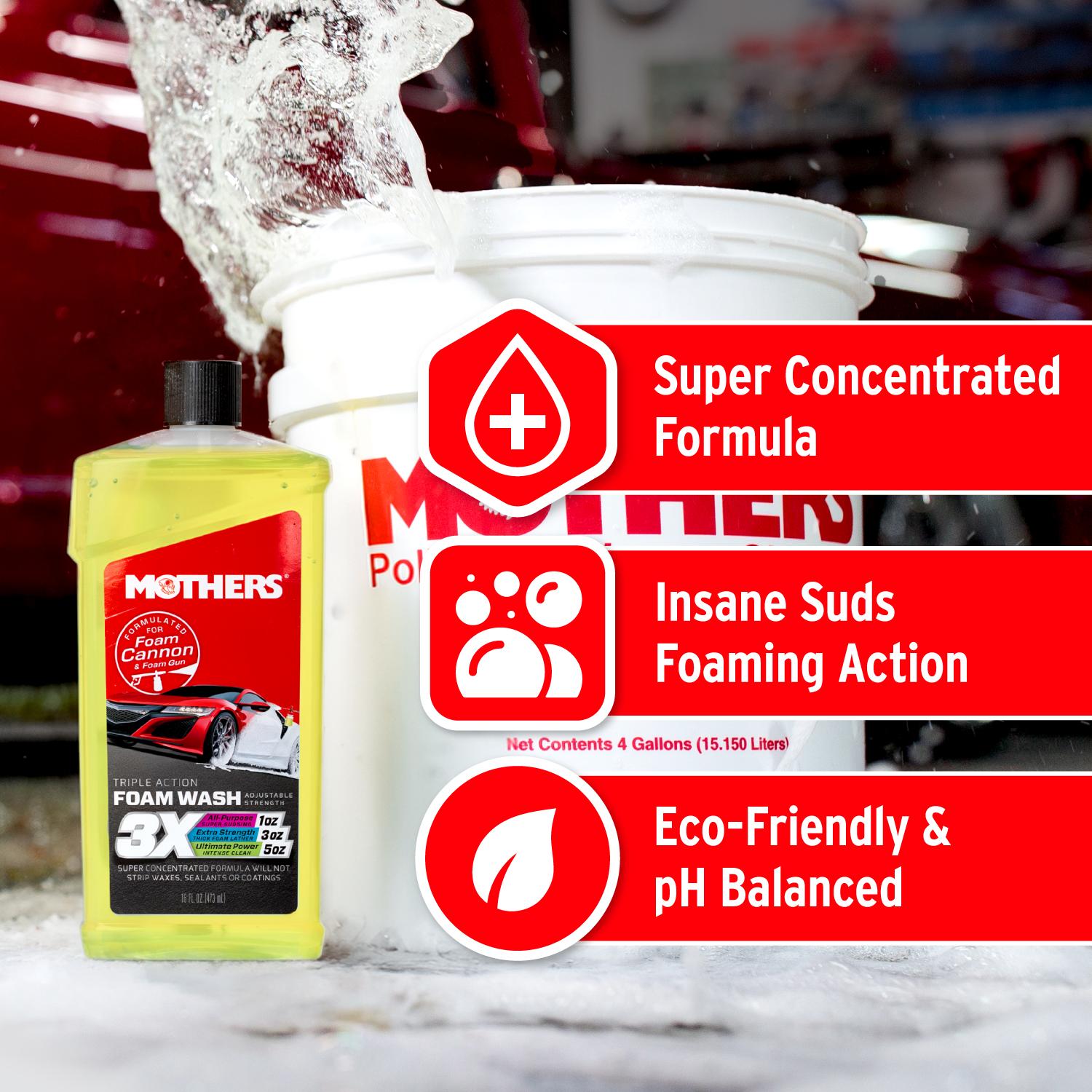 Mothers Triple Action Foam Car Wash 16 oz | AutoZone