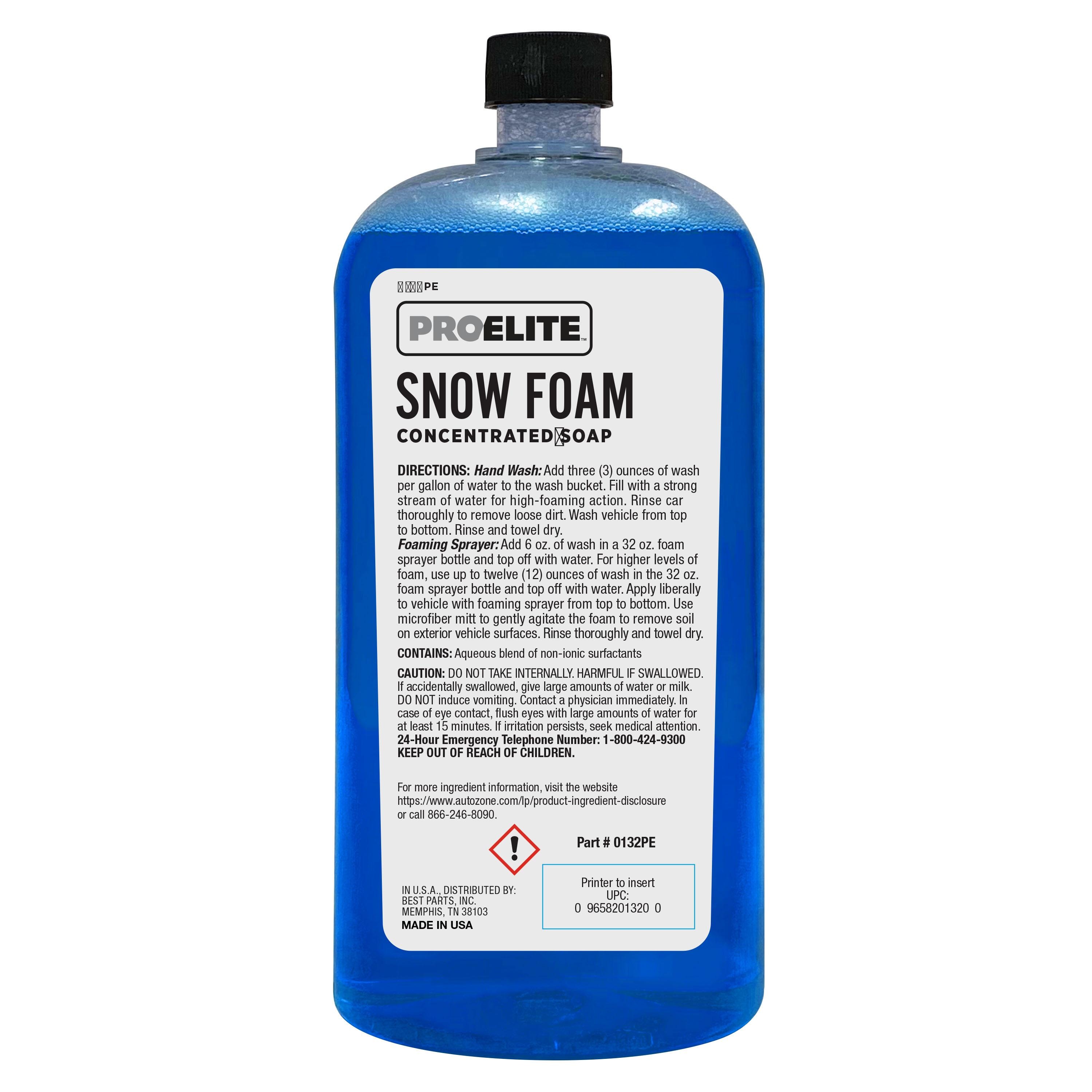 ProElite Snow Foam Concentrated Car Wash 32 oz | AutoZone