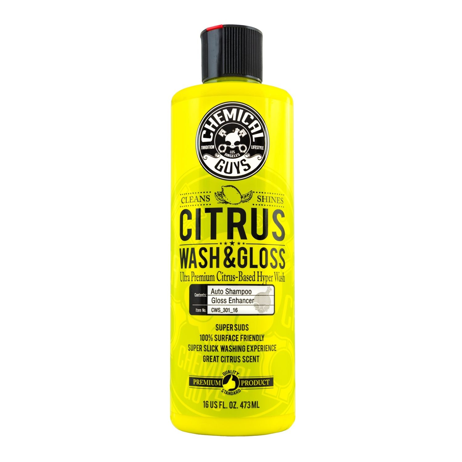 Chemical Guys Citrus Wash & Gloss Car Wash 16 oz | AutoZone