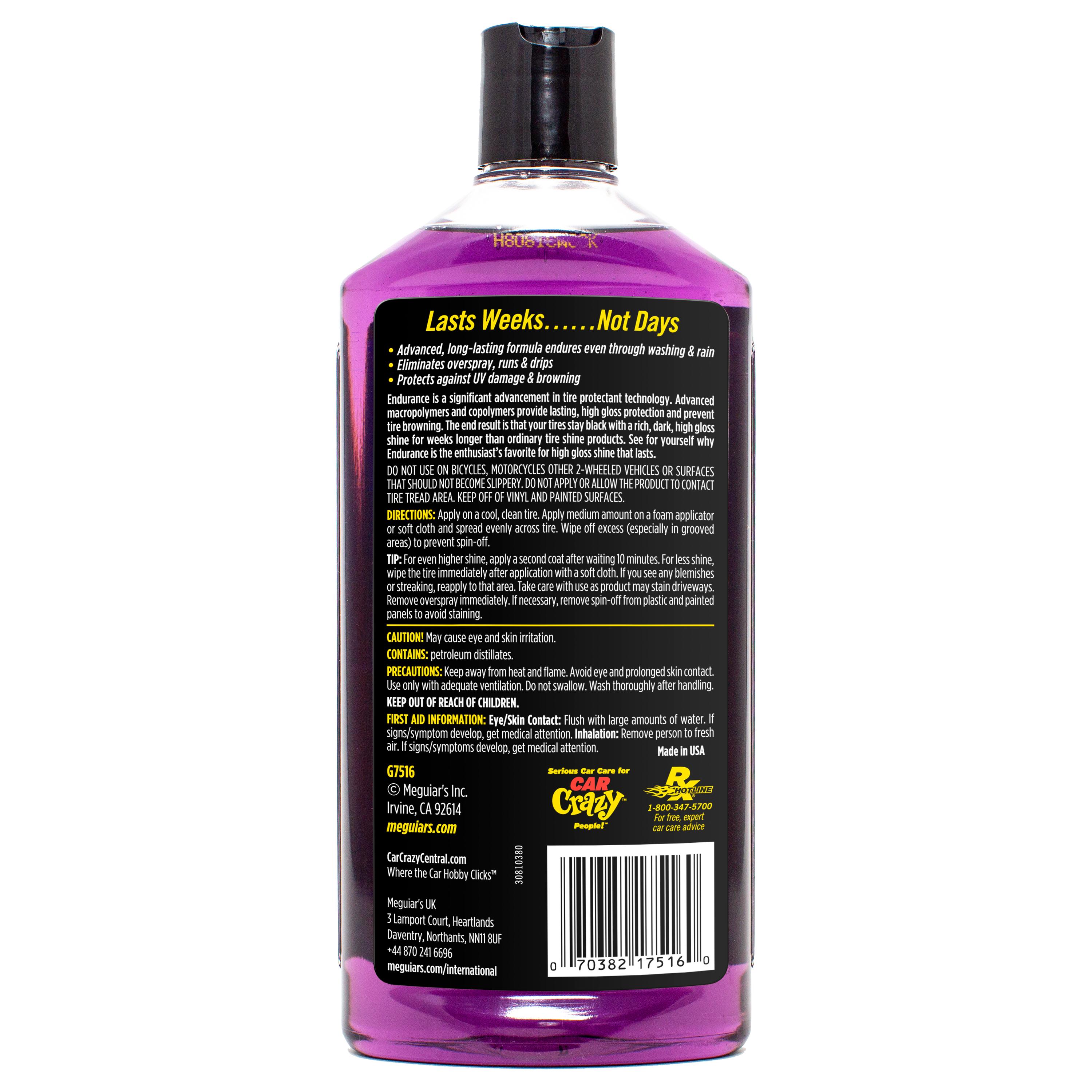 purple dressing tire shine Select Tire & Trim Dressing