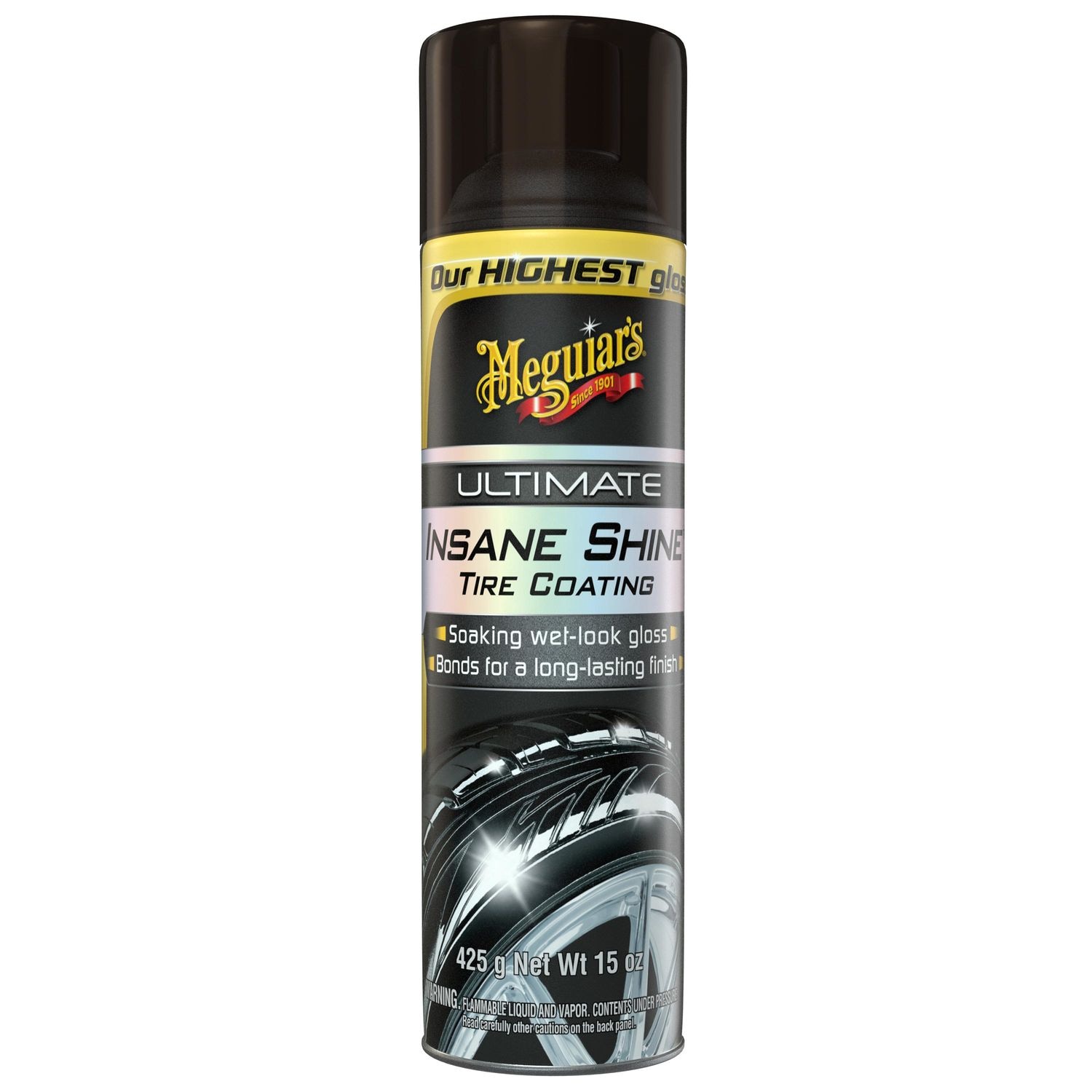 Meguiar's G190315 Ultimate Insane Shine Tire Coating, 15 .oz Meguiar's G190315 Ultimate Insane Shine Tire Coating, 15 .oz