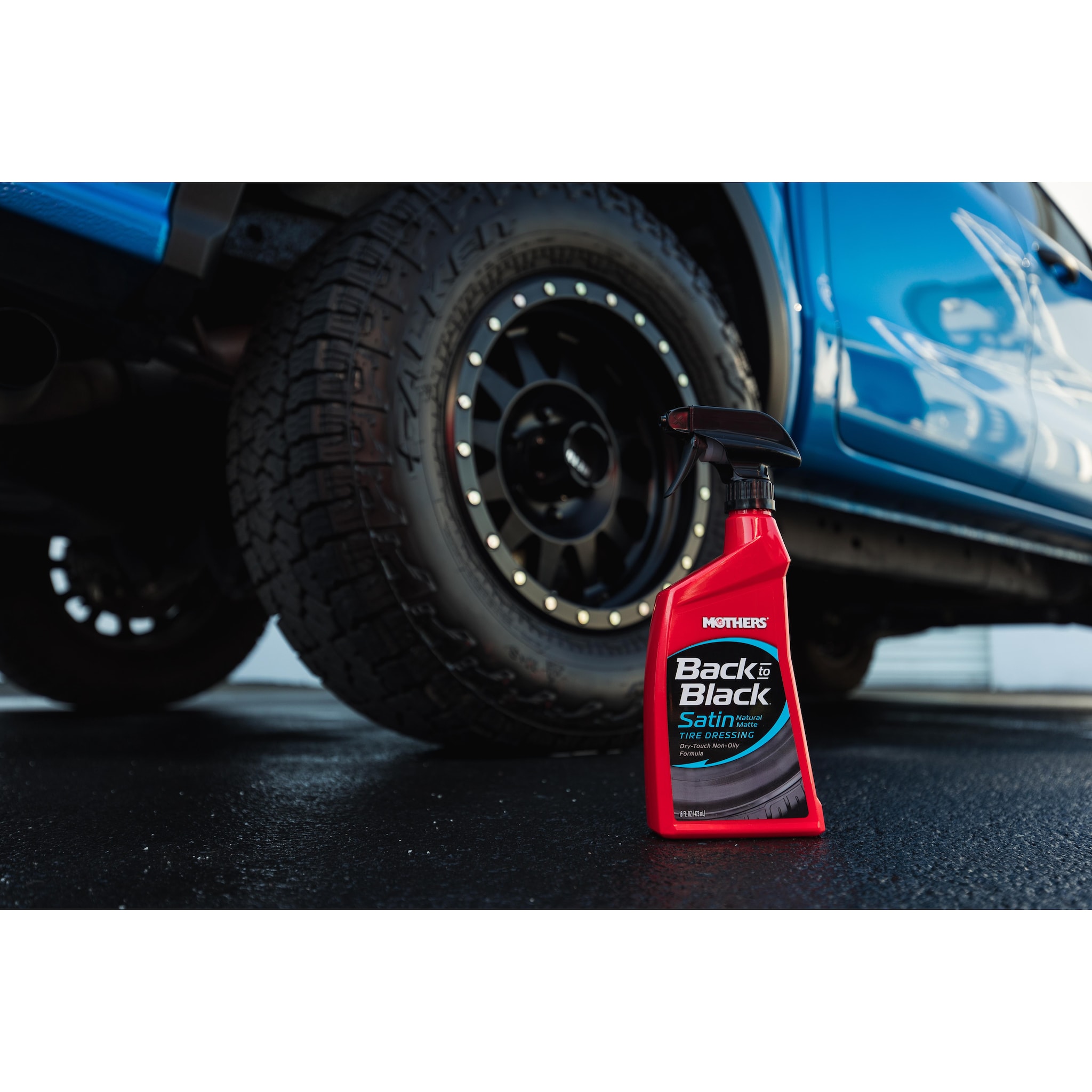 Mothers Back to Black Satin Tire Dressing 16 oz | AutoZone Mothers Back to Black Satin Tire Dressing 16 oz | AutoZone