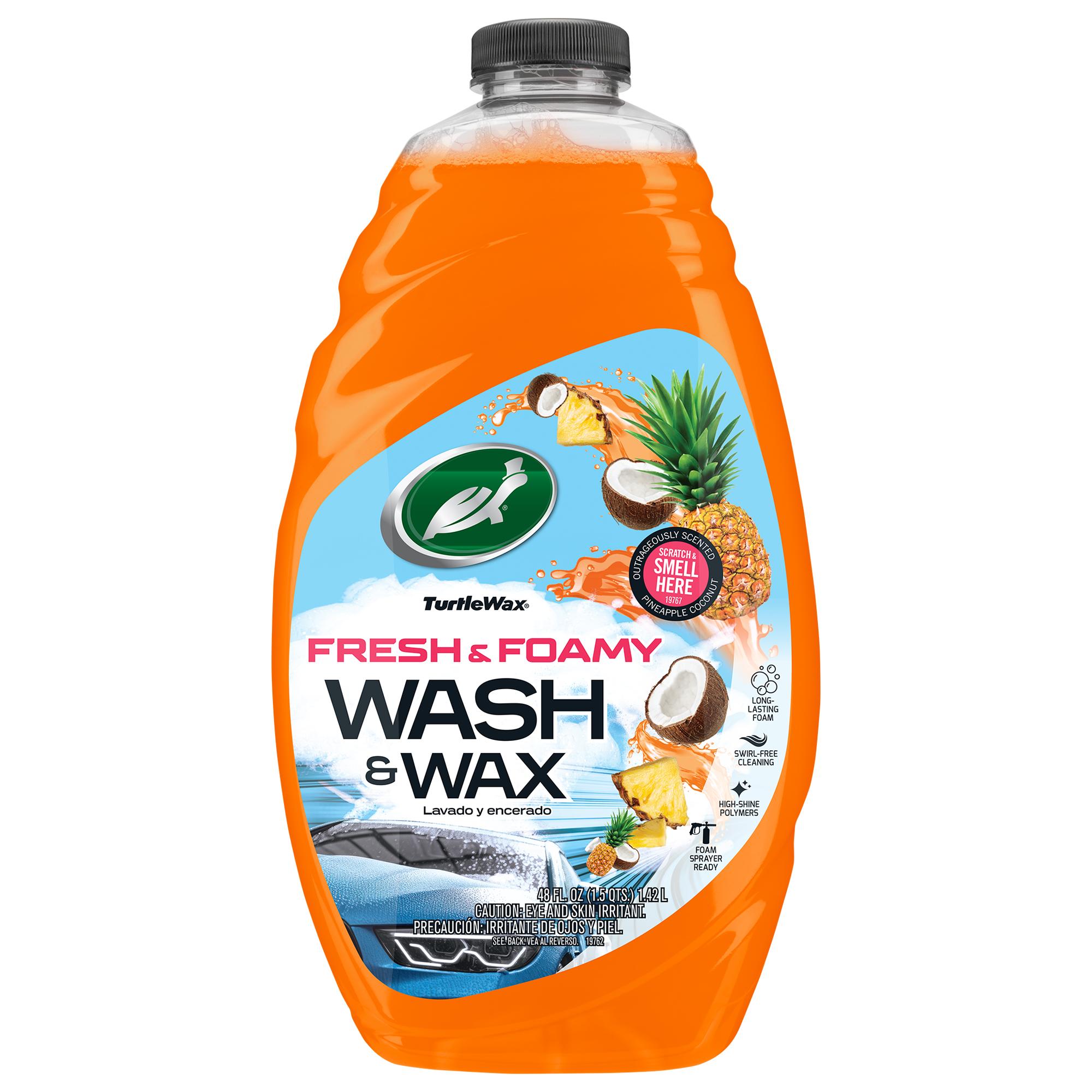 Turtle Wax Fresh & Foamy Car Wash and Wax 48 oz | AutoZone