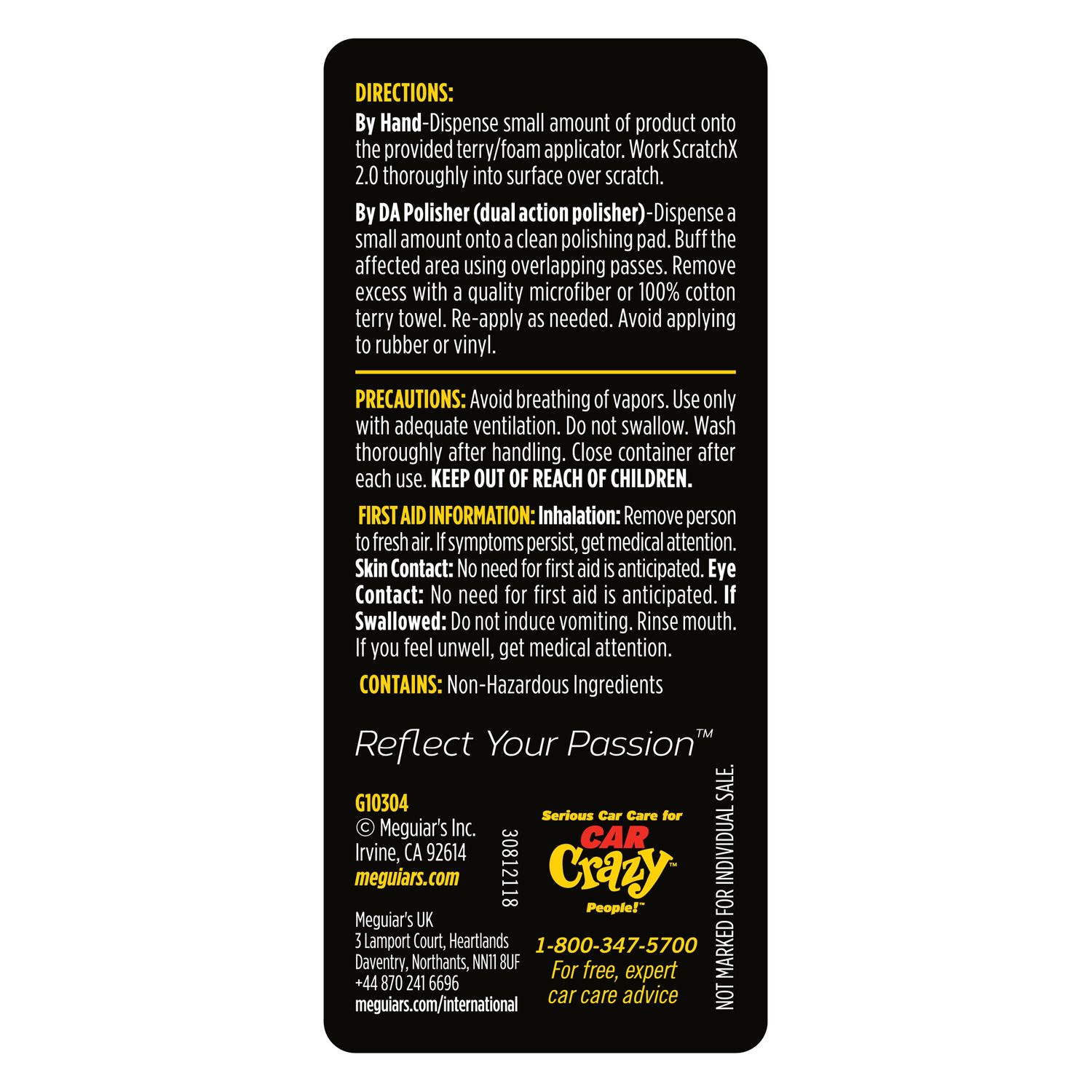 Meguiar's Quik Scratch Eraser Kit