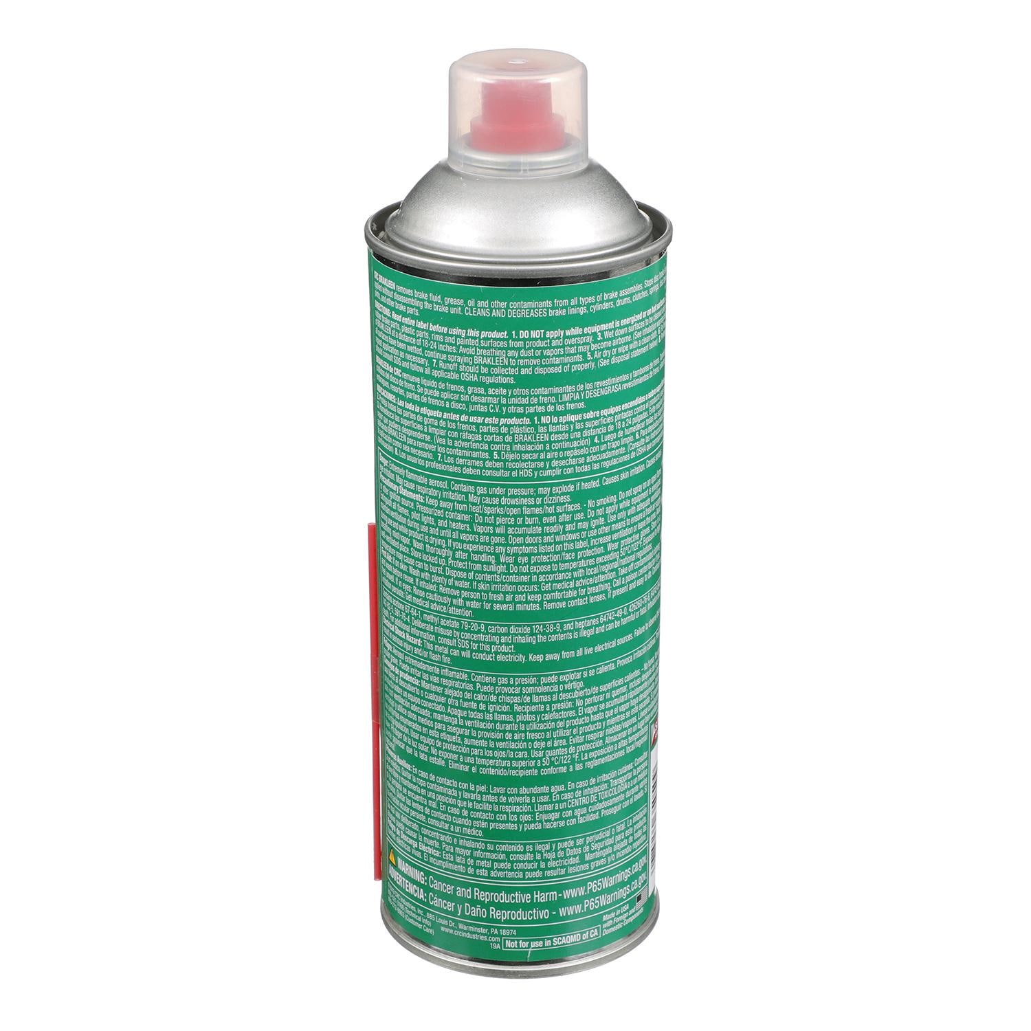 CRC ® 05089T - Brakleen ™ Chlorinated Brake Parts Cleaner with Trigger, 19 oz CRC ® 05089T - Brakleen ™ Chlorinated Brake Parts Cleaner with Trigger, 19 oz