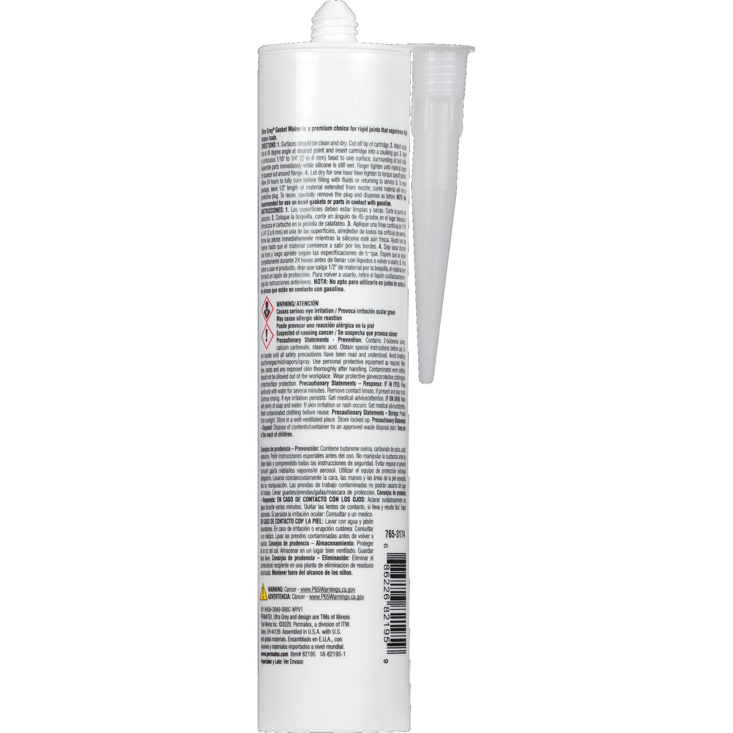 Permatex Ultra Grey RTV Silicone Gasket Maker 13 oz | AutoZone