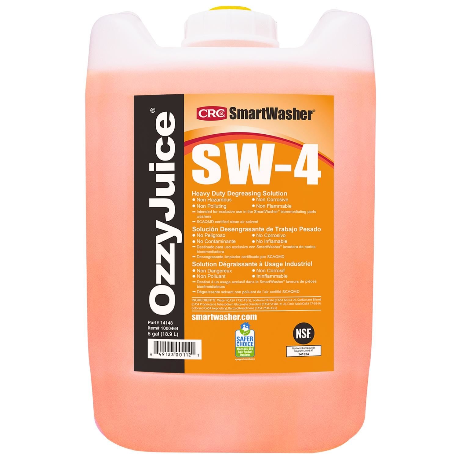 CRC SW-4 OzzyJuice Heavy Duty Solution 5 Gallon Pail | AutoZone
