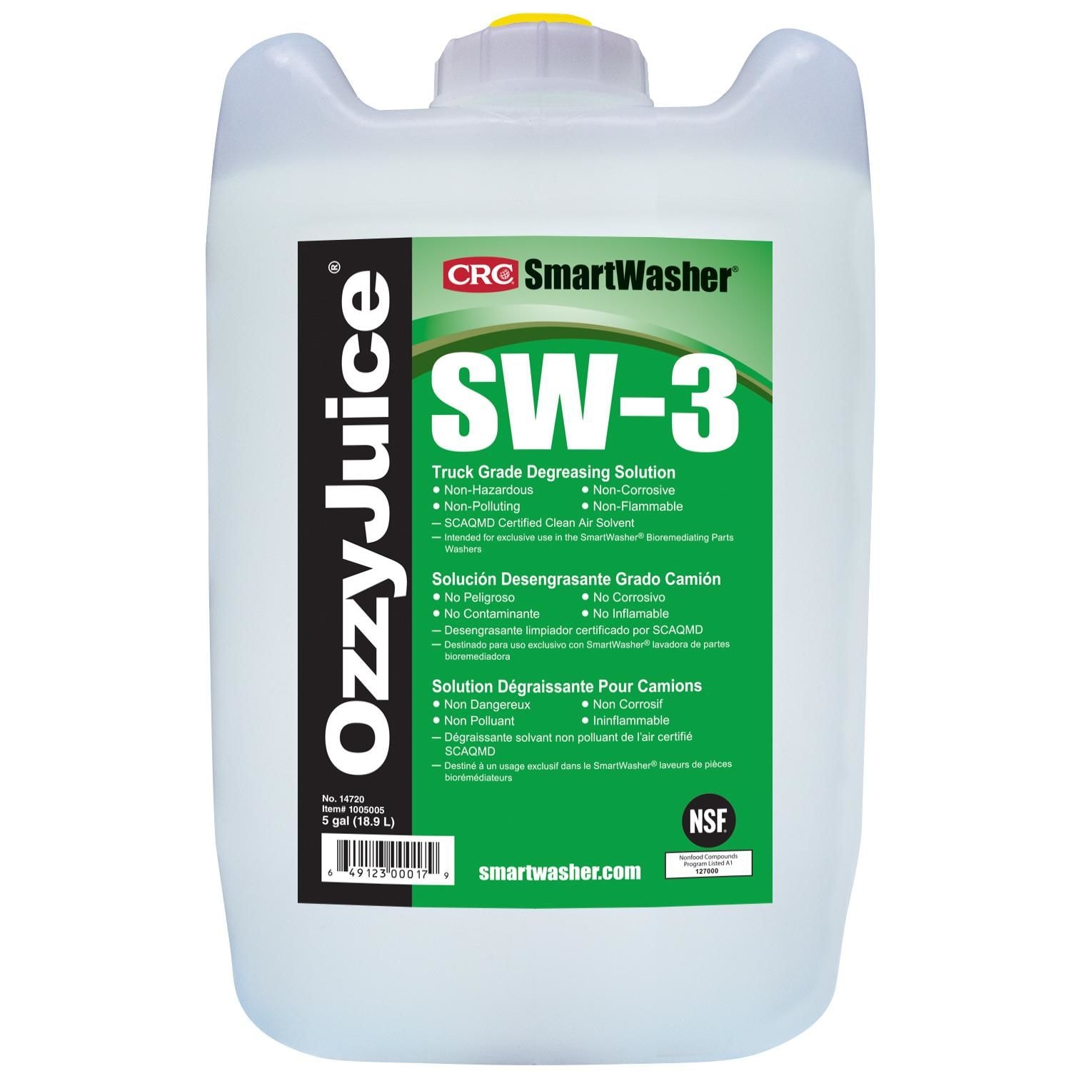 CRC SW-3 OzzyJuice Heavy Duty Solution 5 Gallon Pail | AutoZone CRC SW-3 OzzyJuice Heavy Duty Solution 5 Gallon Pail | AutoZone