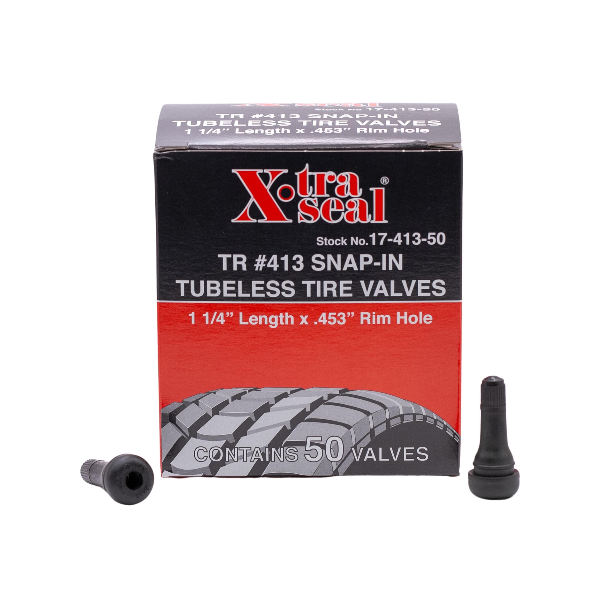 X-tra Seal 1 1/4in Snap-In Tubeless Tire Valve 50 Pack | AutoZone