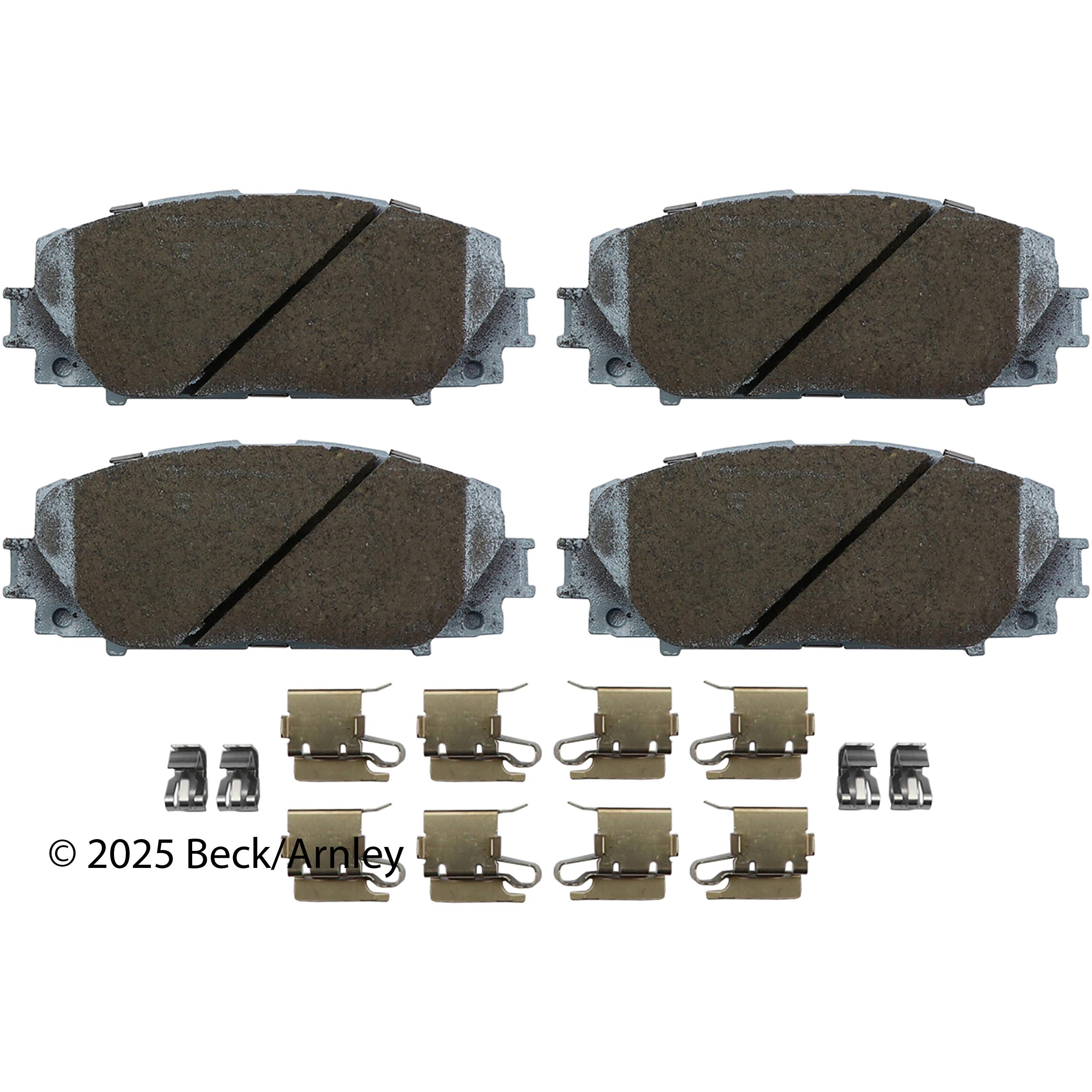Beck/Arnley Ceramic Disc Brake Pad Set 085-6744 | AutoZone