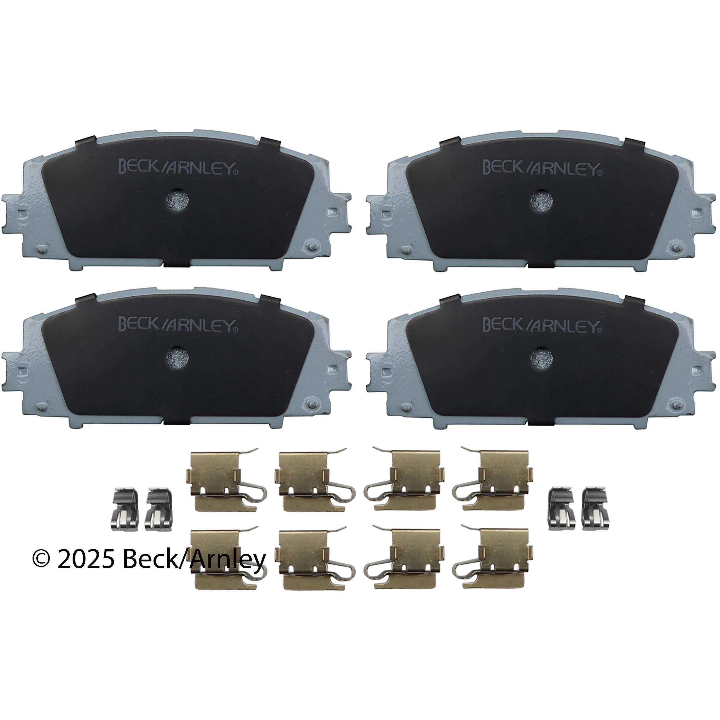 Beck/Arnley Ceramic Disc Brake Pad Set 085-6744 | AutoZone