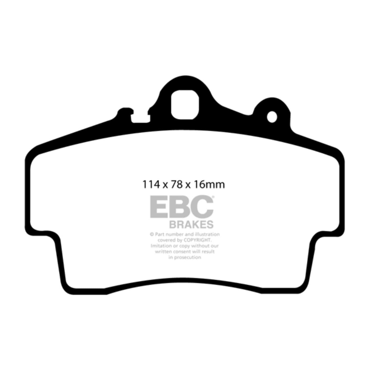 EBC Greenstuff 2000 Series Organic Performance Brake Pads DP21207