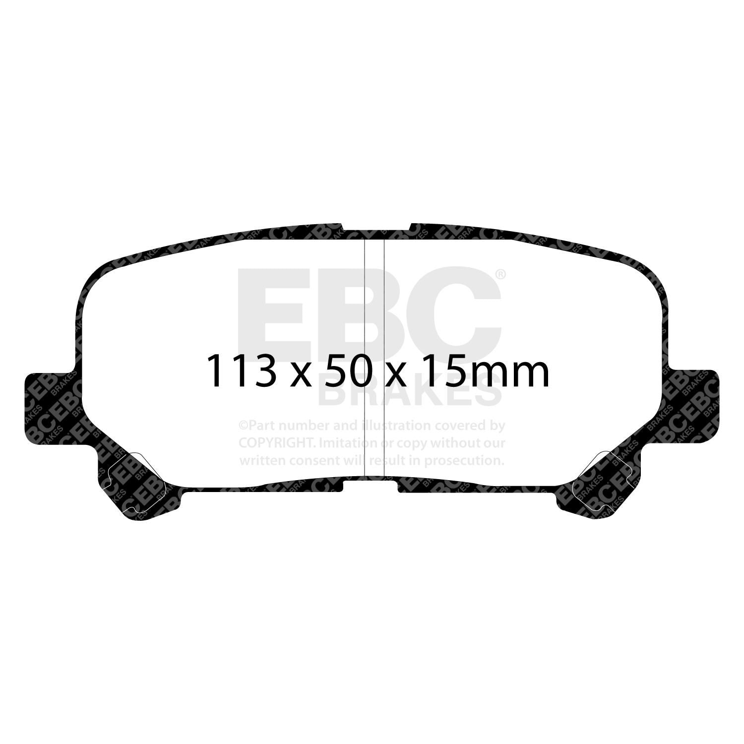 Powerstop Ceramic Front Brake Pads With Hardware For Honda Odyssey 2011-2017 – OEM Spec