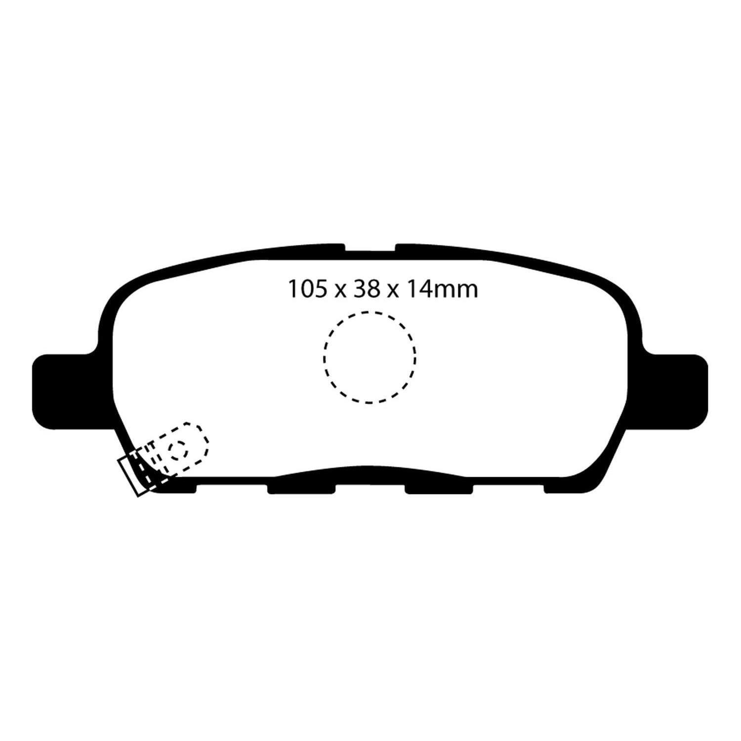 EBC Ultimax Organic Performance Brake Pads UD1288 | AutoZone