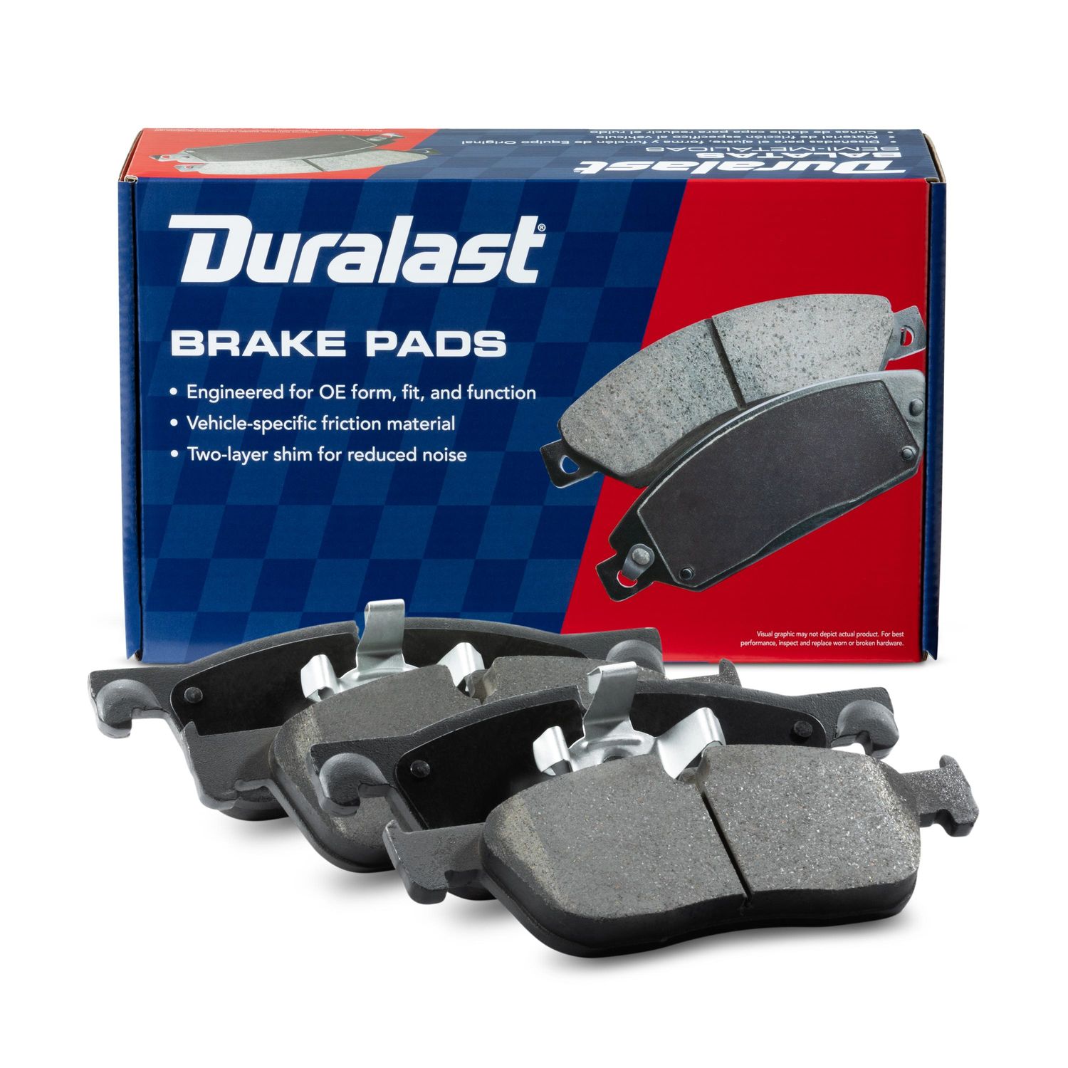 Duralast Ceramic Brake Pads D1838 for Jaguar XF