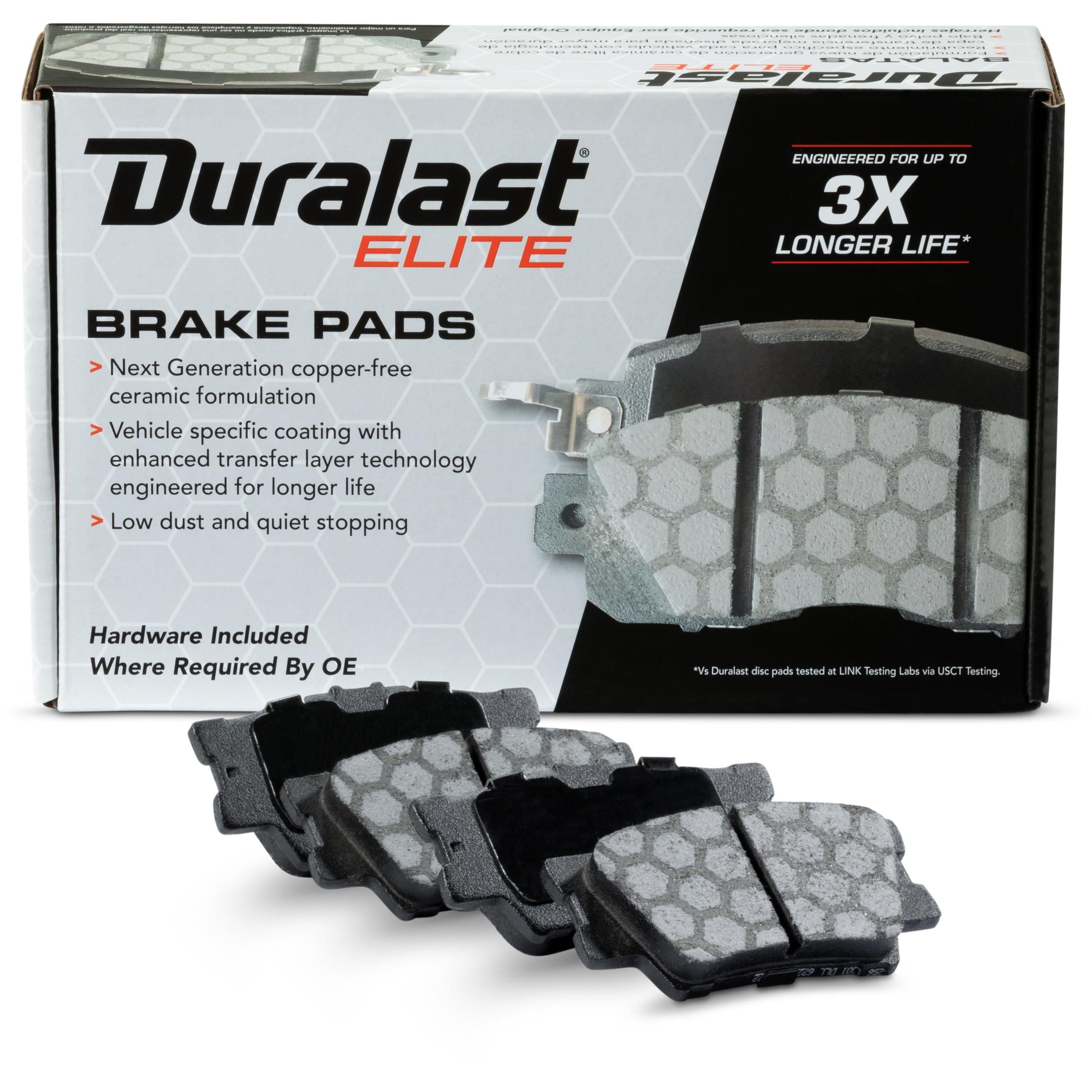 Duralast Elite Ceramic Premium Brake Pads DE1212